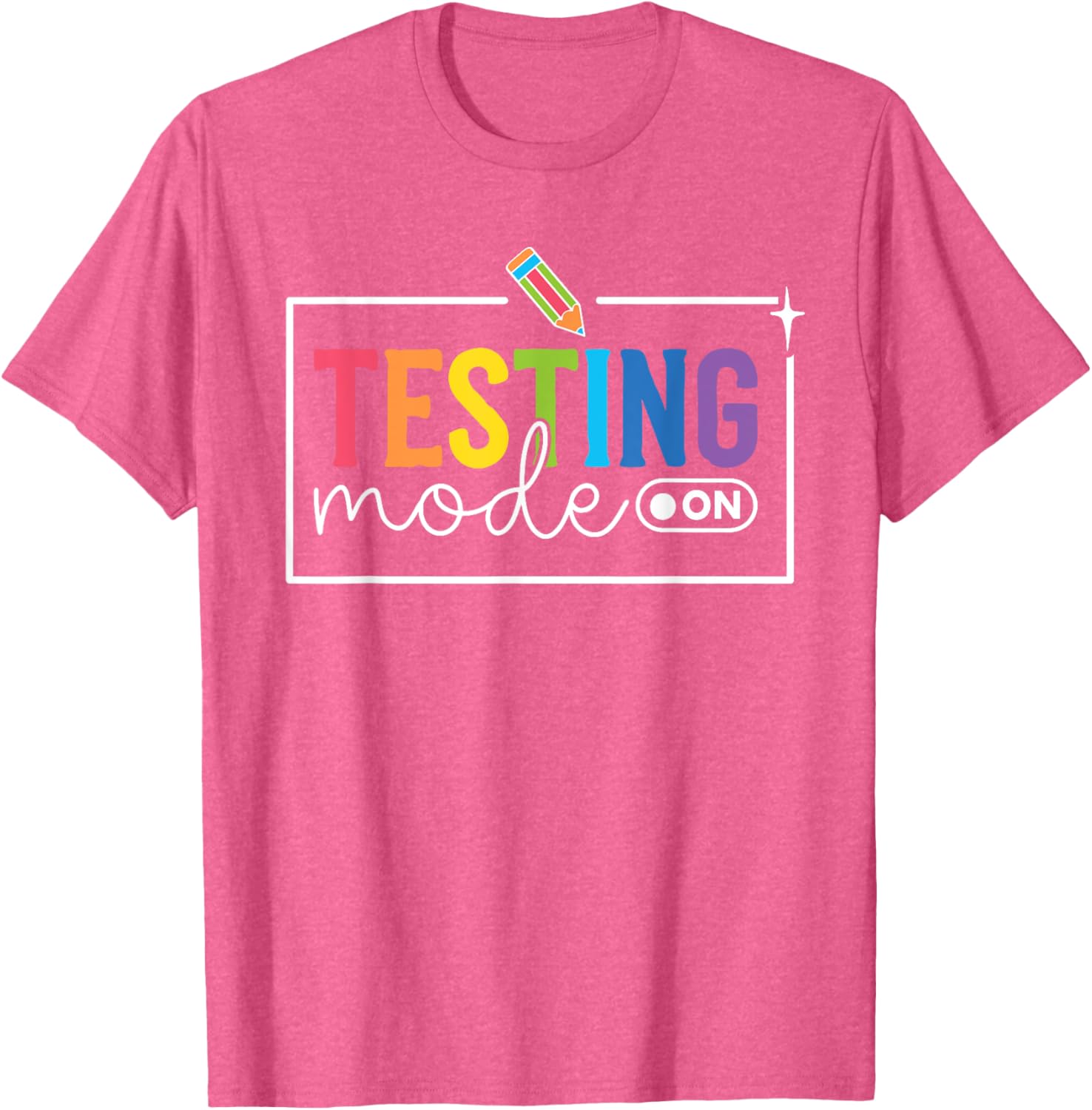 Funny Testing Mode on Testing Day Motivational Teacher Kids T-Shirt