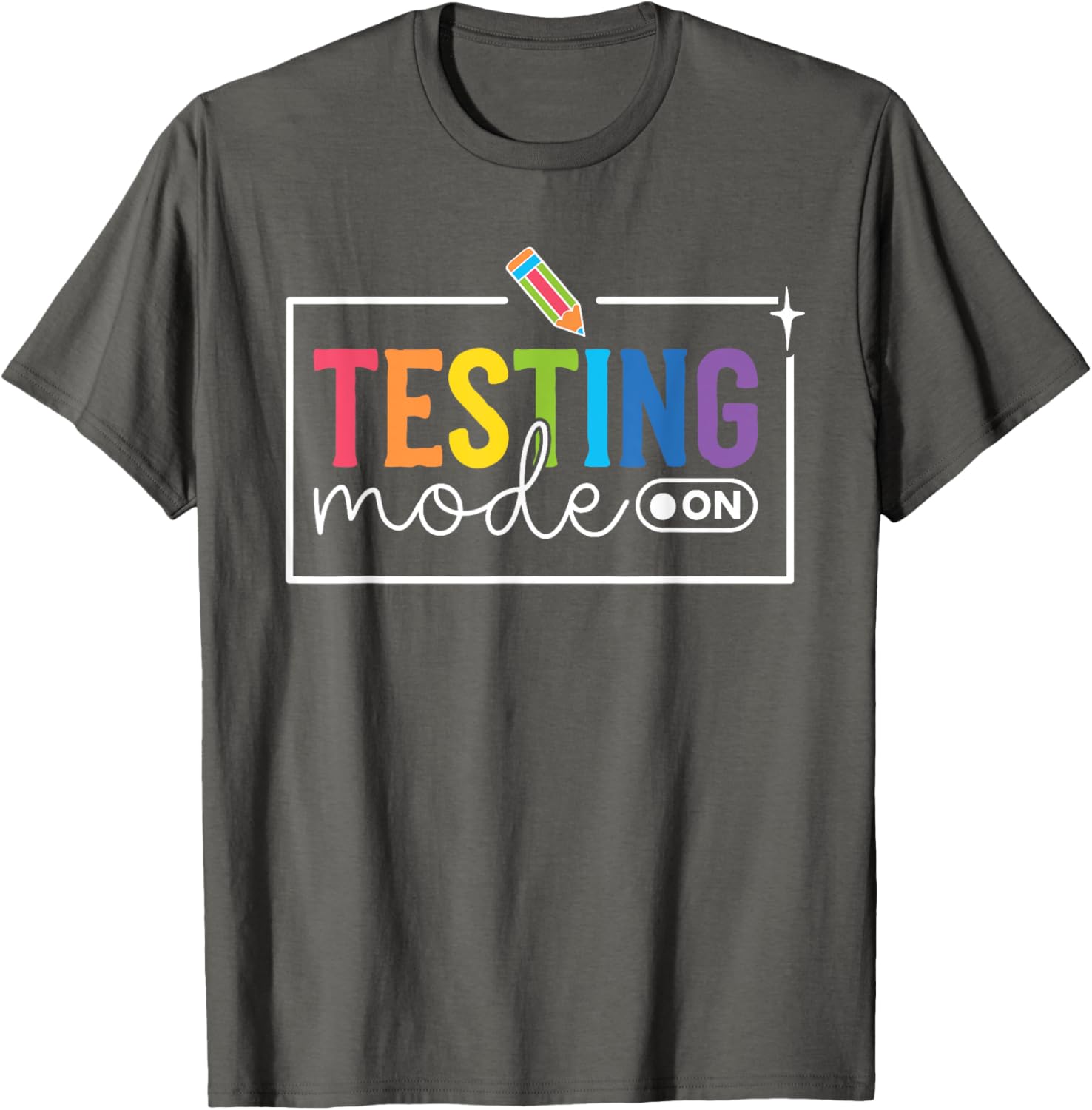 Funny Testing Mode on Testing Day Motivational Teacher Kids T-Shirt
