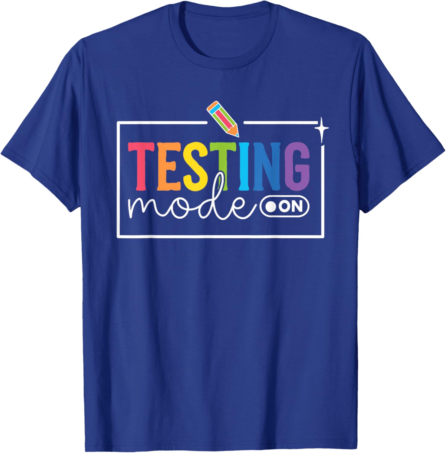 Funny Testing Mode on Testing Day Motivational Teacher Kids T-Shirt