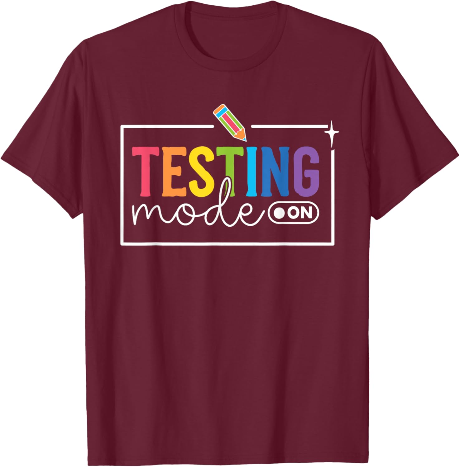 Funny Testing Mode on Testing Day Motivational Teacher Kids T-Shirt