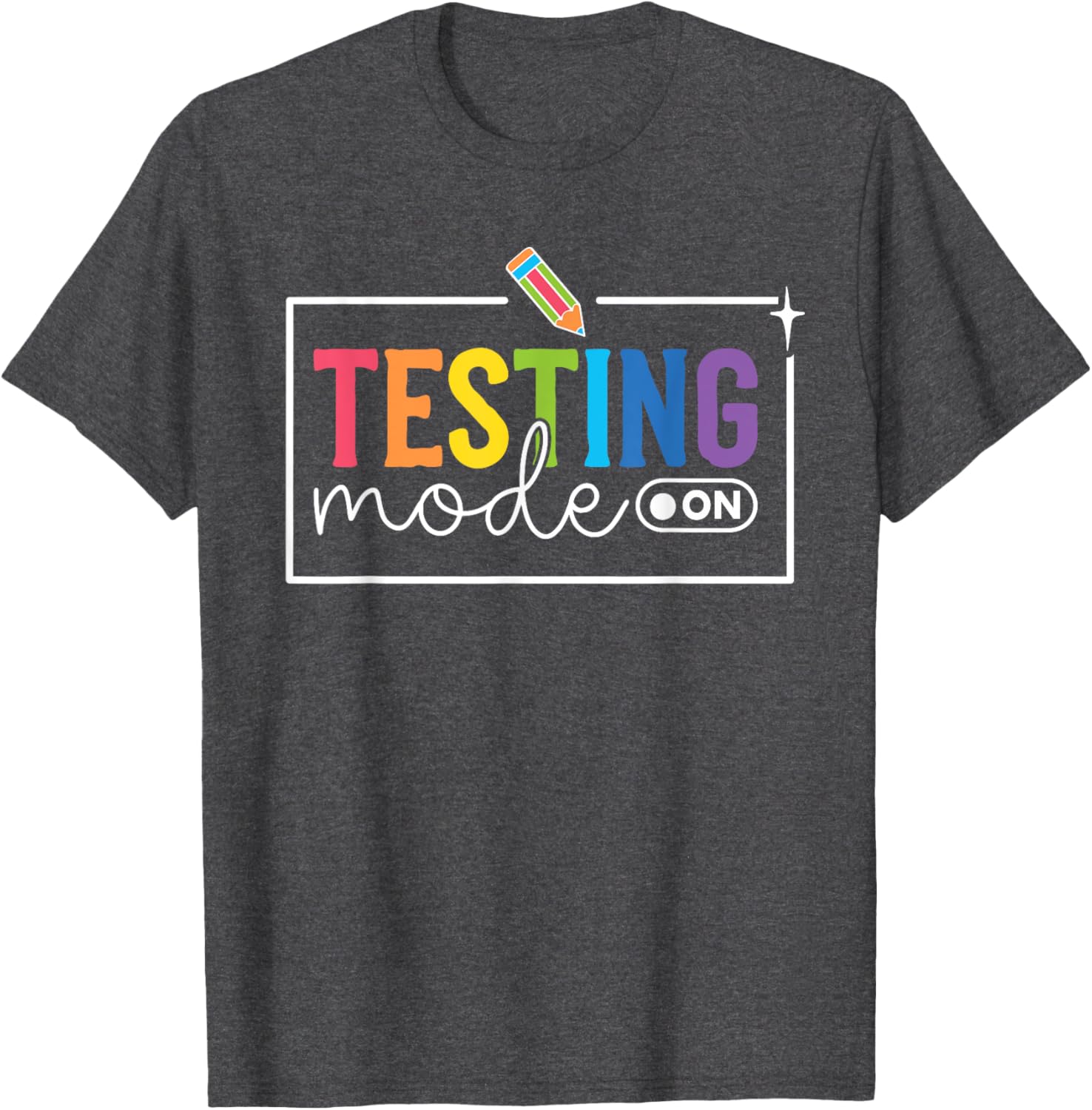 Funny Testing Mode on Testing Day Motivational Teacher Kids T-Shirt