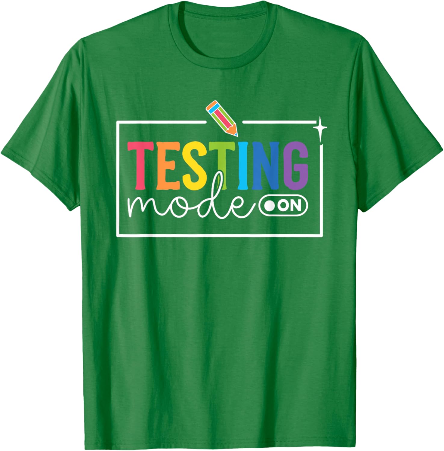 Funny Testing Mode on Testing Day Motivational Teacher Kids T-Shirt