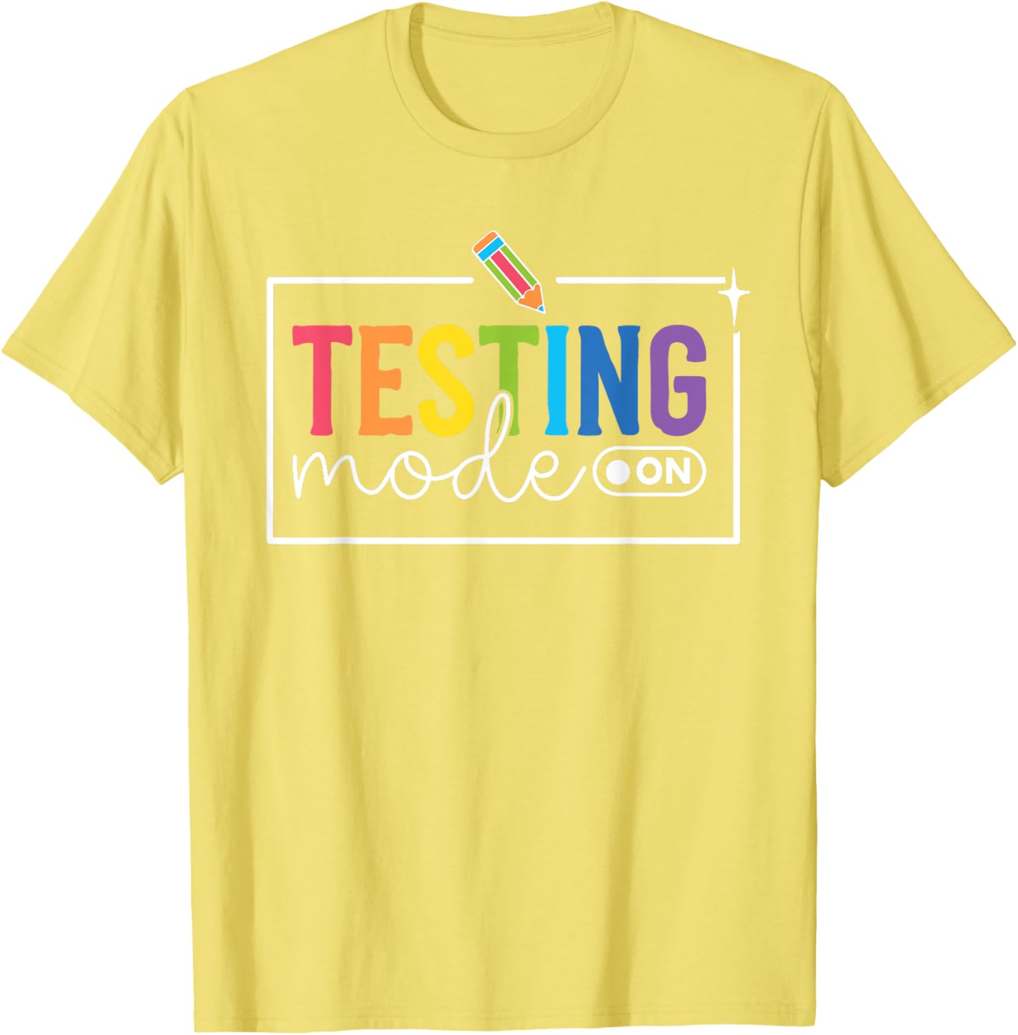 Funny Testing Mode on Testing Day Motivational Teacher Kids T-Shirt