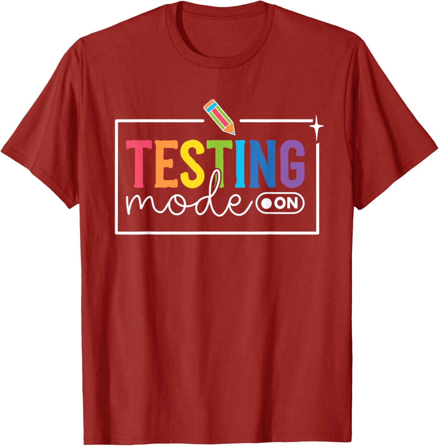 Funny Testing Mode on Testing Day Motivational Teacher Kids T-Shirt