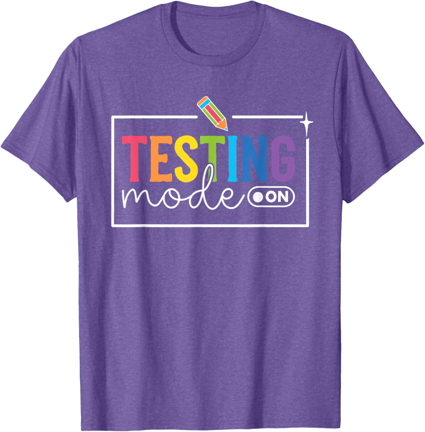 Funny Testing Mode on Testing Day Motivational Teacher Kids T-Shirt