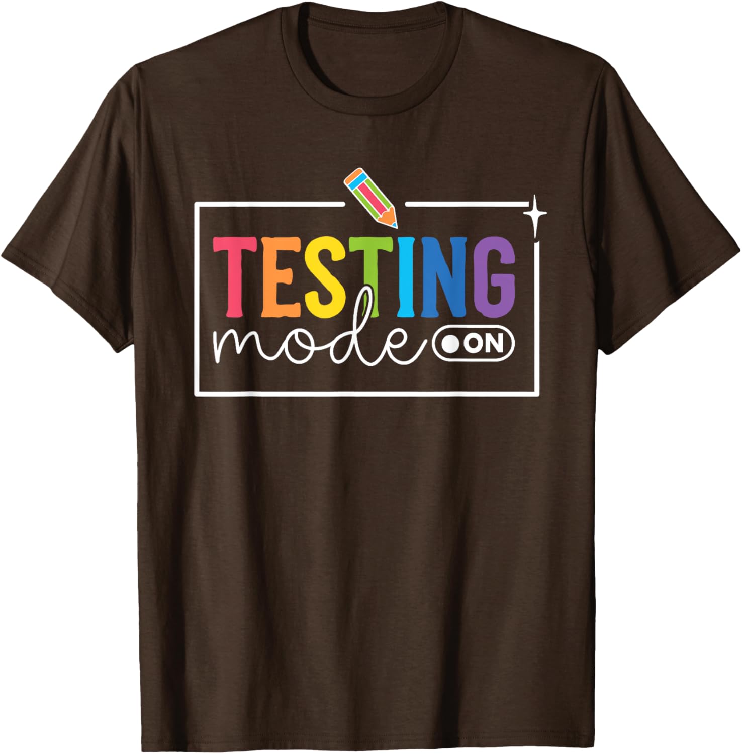 Funny Testing Mode on Testing Day Motivational Teacher Kids T-Shirt