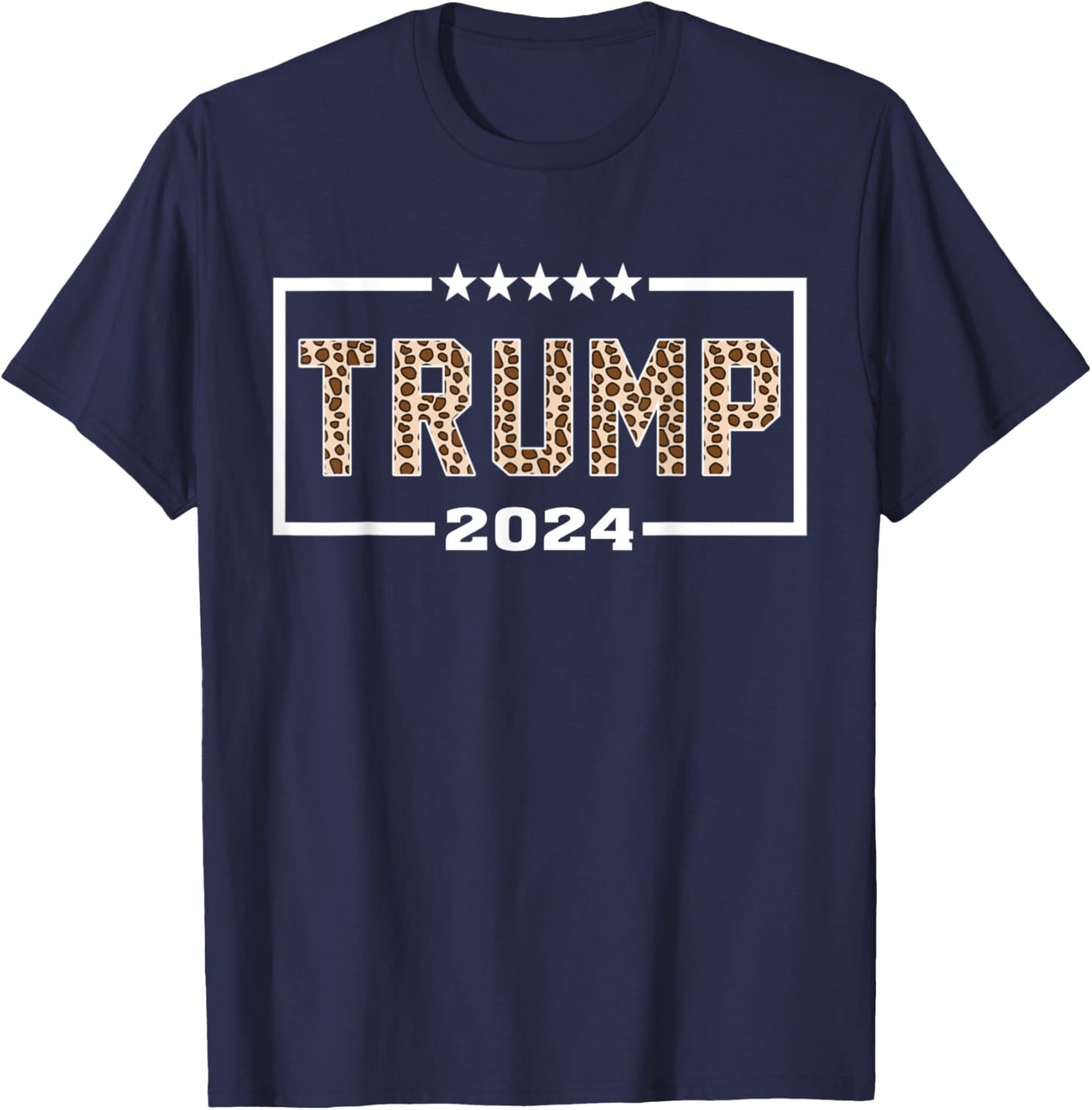 Funny Trump 2024 Leopard Print Shirt for Women T-Shirt