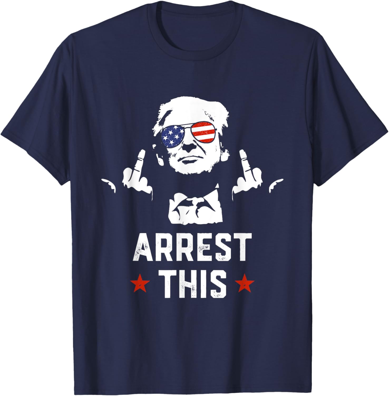 Funny Trump Arrest This Donald Trump Middle Finger President T-Shirt