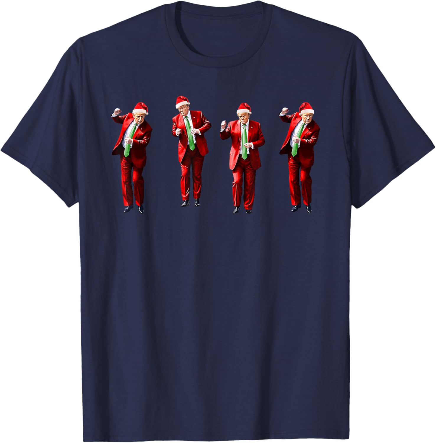 Funny Trump Dance Santa Claus Christmas Xmas Pajamas Holiday T-Shirt