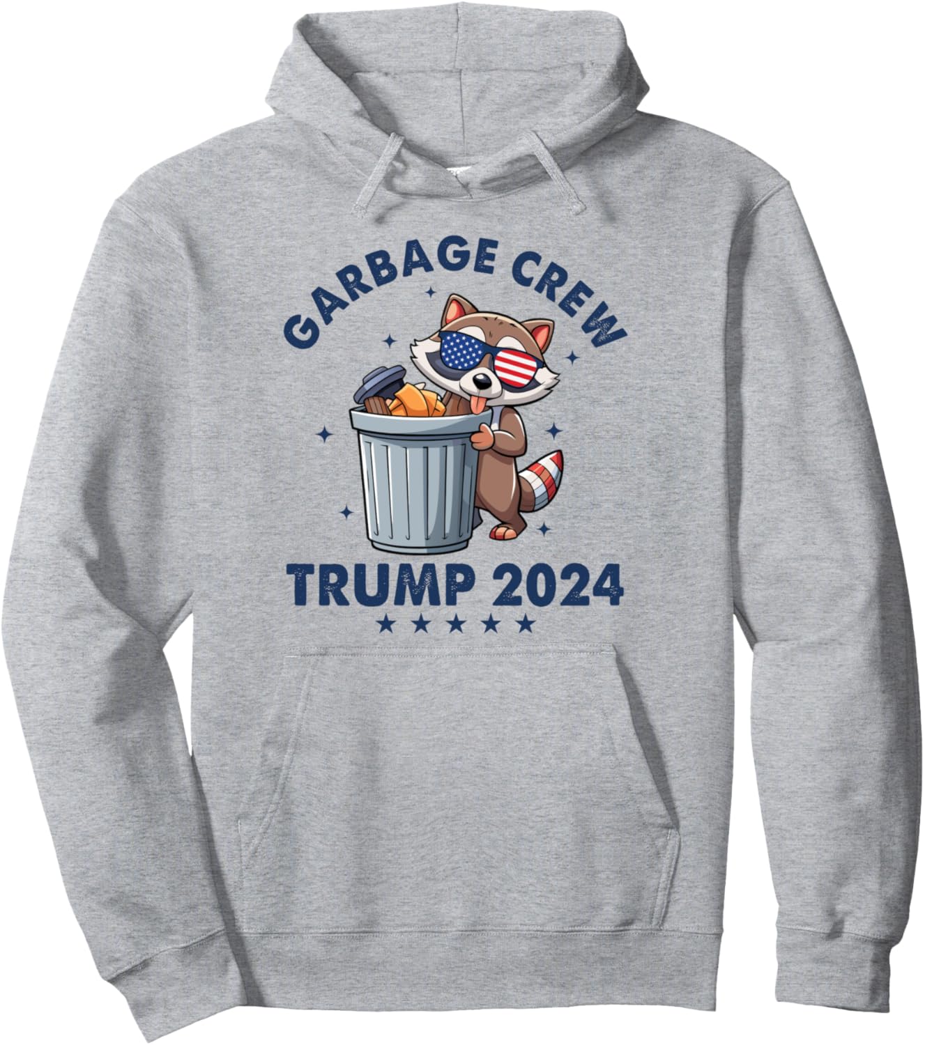 Funny Trump Garbage Crew, Trump Garbage Man In Trash Truck Pullover Hoodie