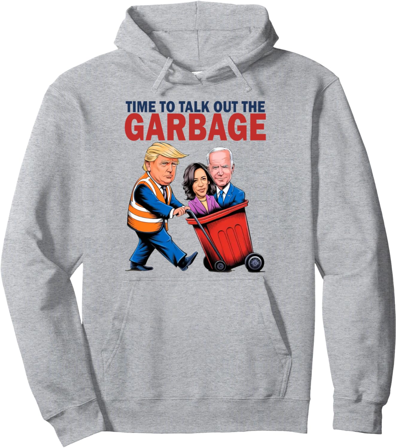 Funny Trump Garbage Voter Kamala, President 47 Winner Kamala Pullover Hoodie