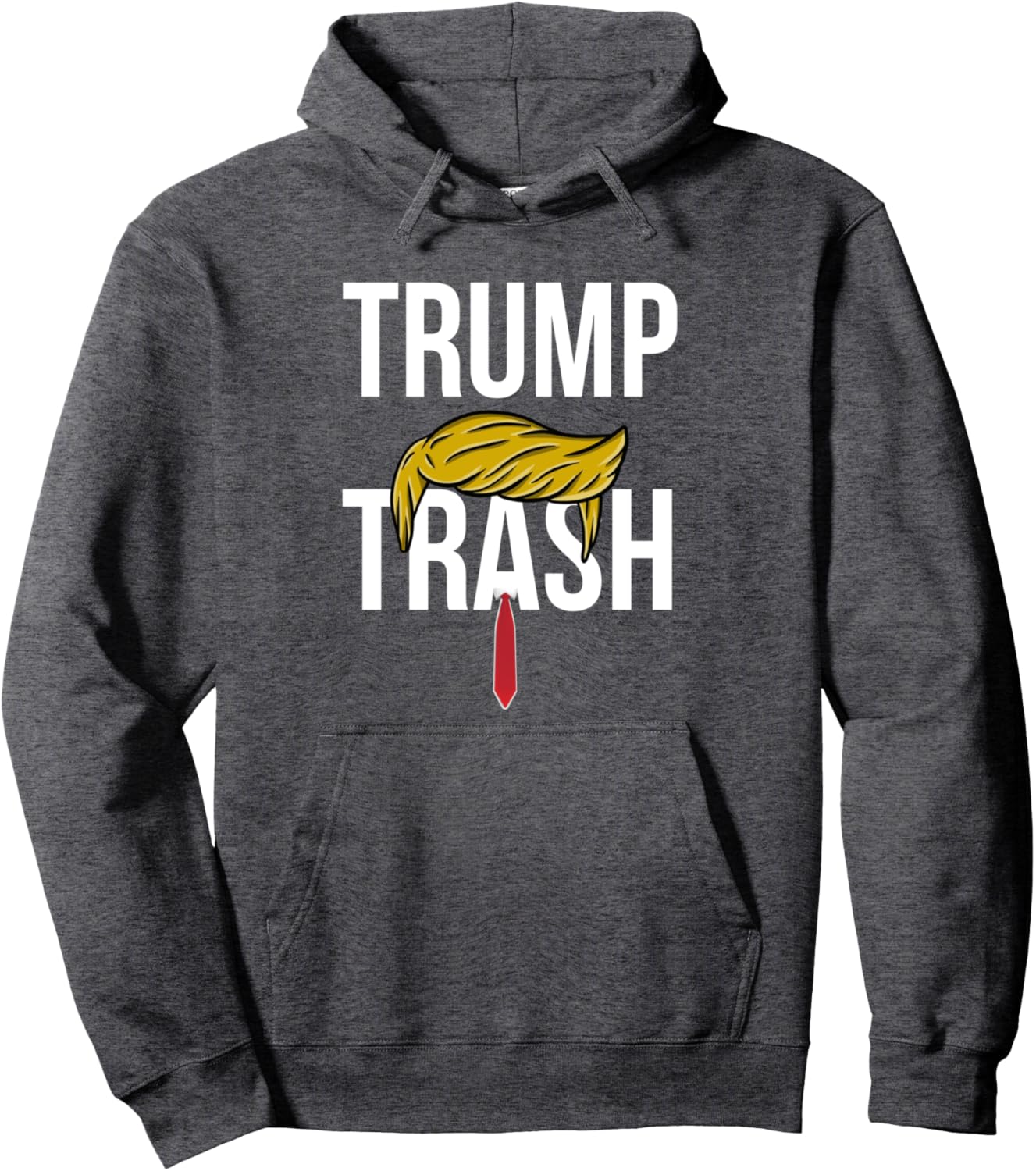 Funny Trump Trash 2024 Grunge Vintage Garbage for Trump Pullover Hoodie