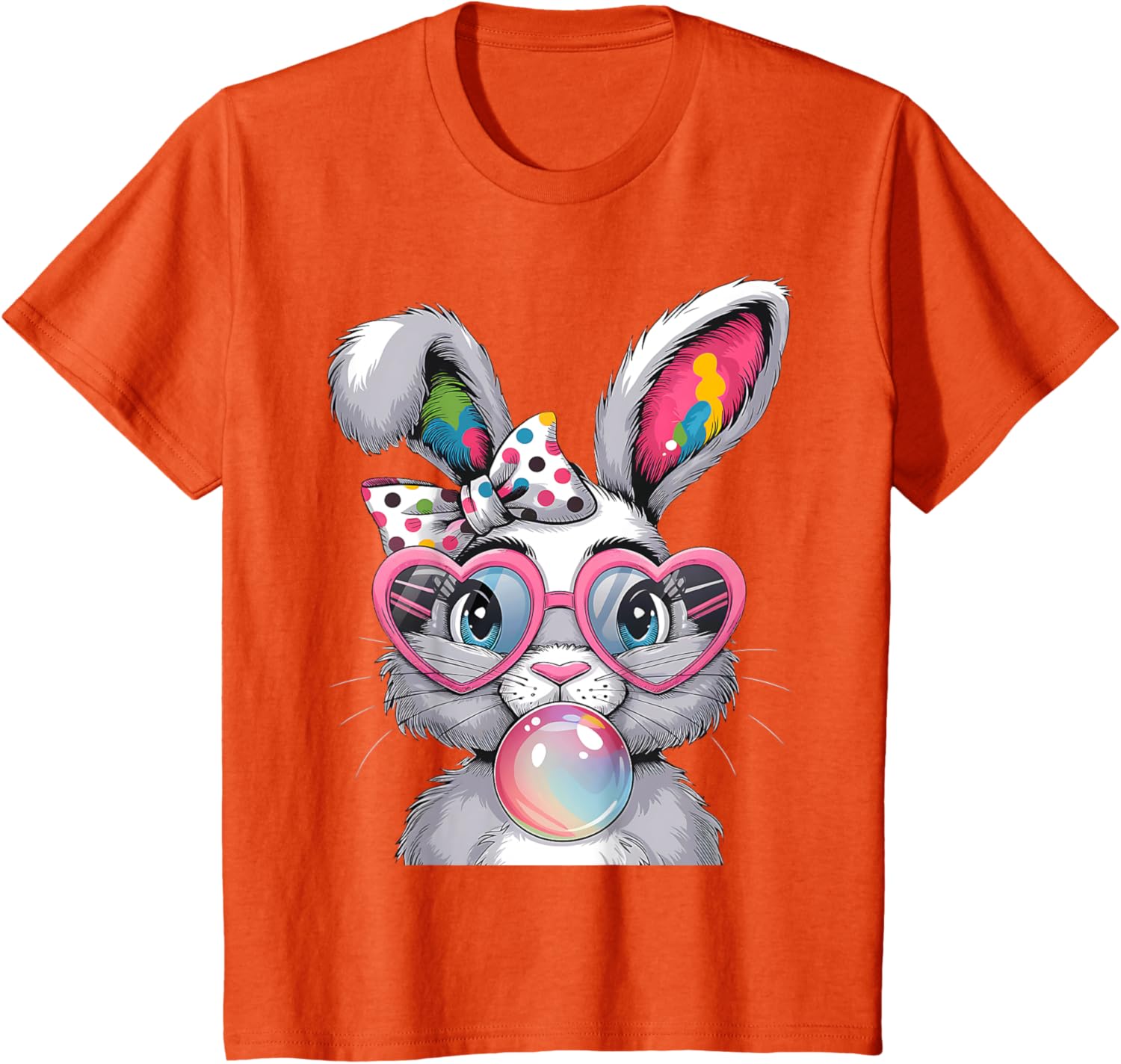 Girls Cute Bunny Coquette Bow Easter Bunny Ears Women Easter T-Shirt