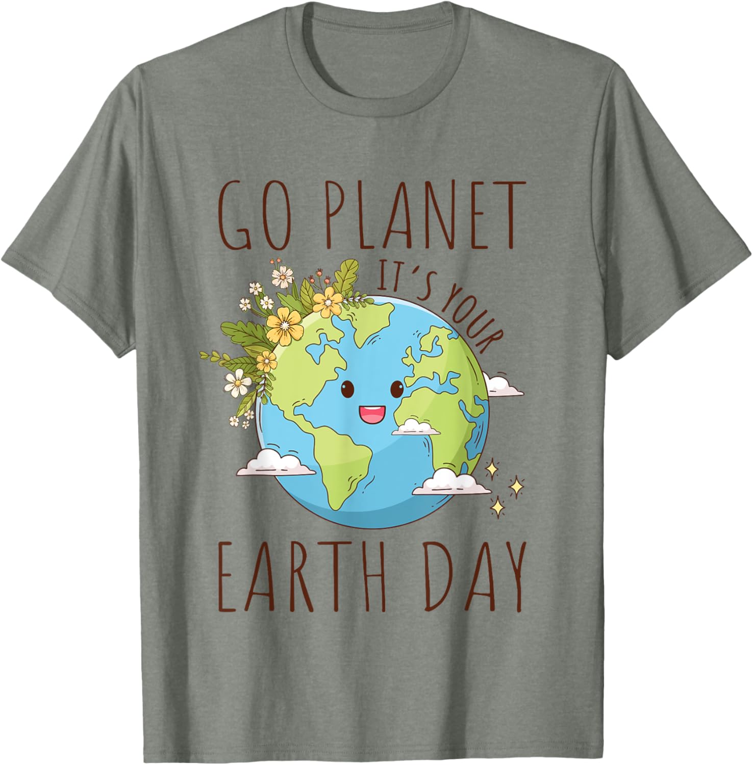 Go Planet Its Your Earth Day 2024 Teacher Women Toddler Kids T-Shirt