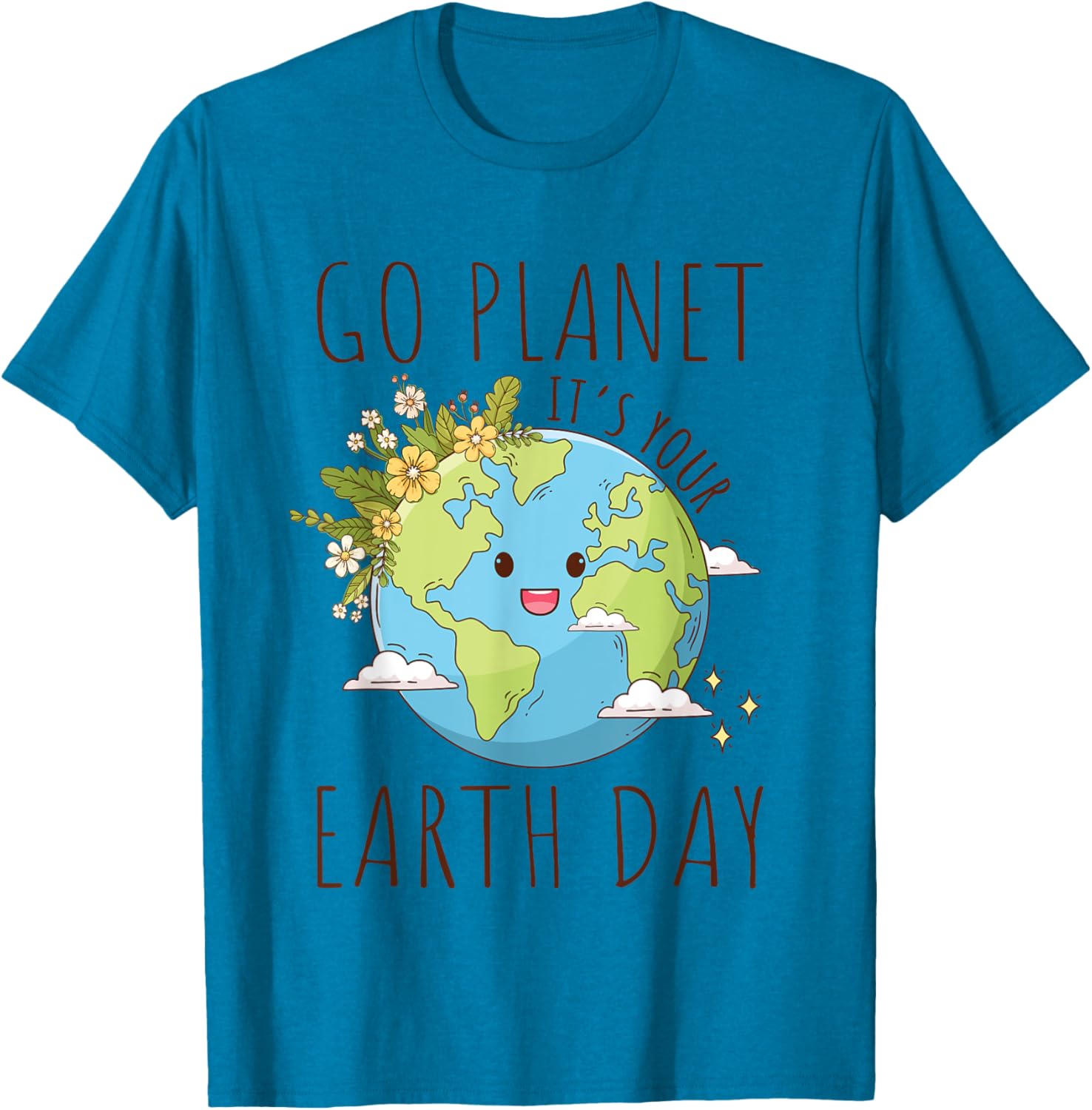 Go Planet Its Your Earth Day 2024 Teacher Women Toddler Kids T-Shirt