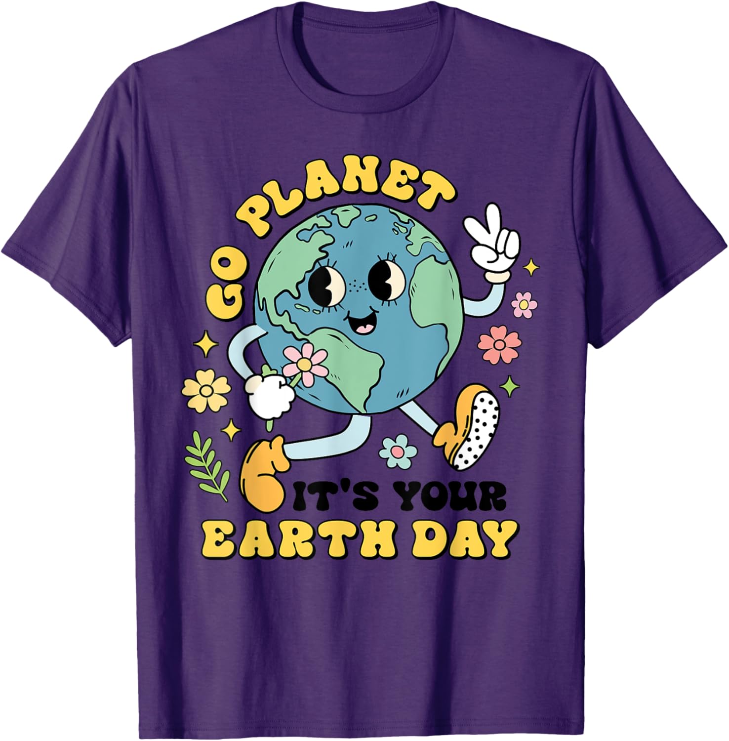 Go Planet Its Your Earth Day Climate Change Science Teacher T-Shirt