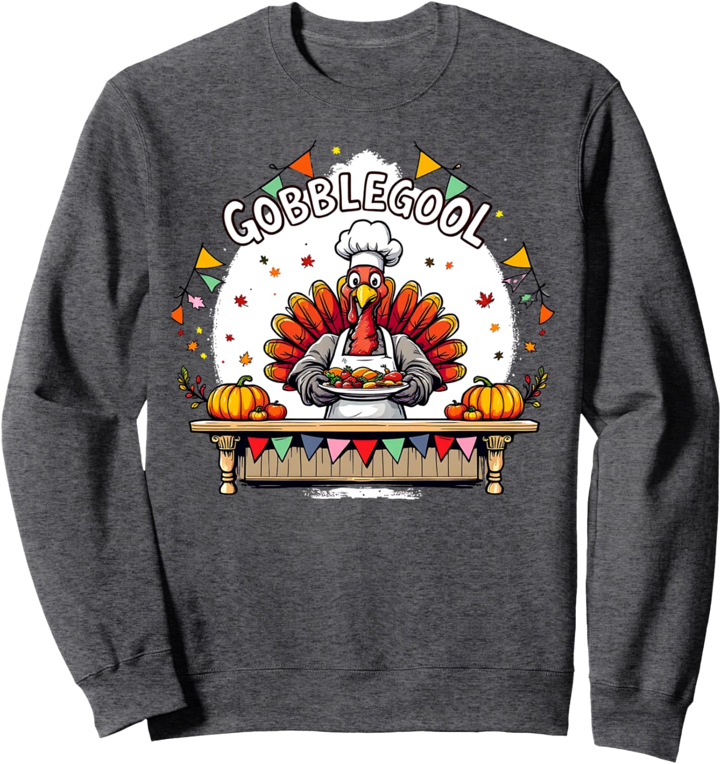 Gobblegool Turkey Thanksgiving gobble gool Turkey Trot Sweatshirt