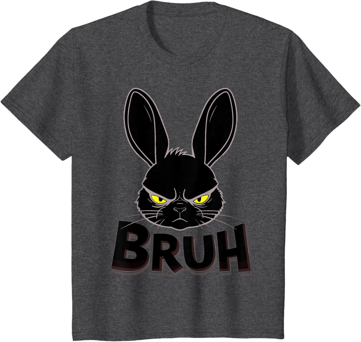 Goth Easter Bunny Face | Bruh easter Bunny Face T-Shirt