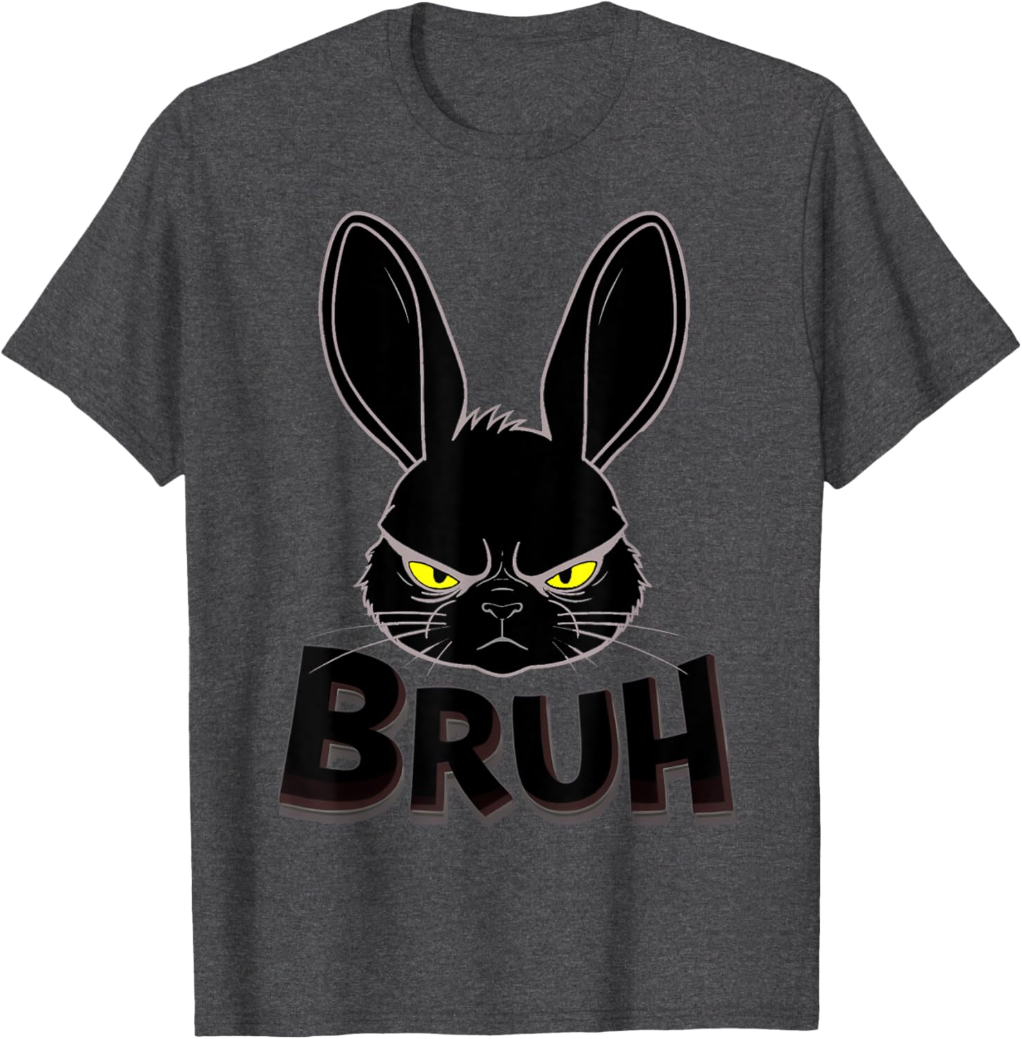 Goth Easter Bunny Face | Bruh easter Bunny Face T-Shirt