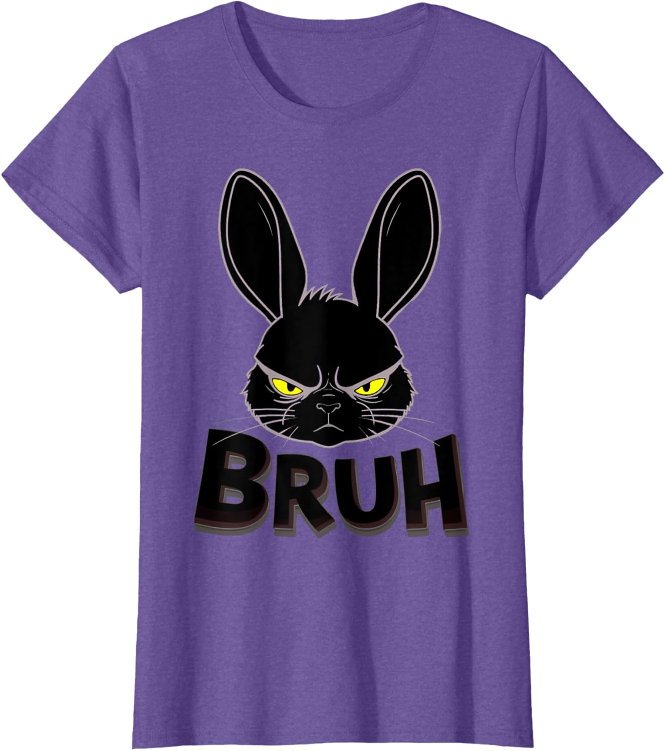 Goth Easter Bunny Face | Bruh easter Bunny Face T-Shirt