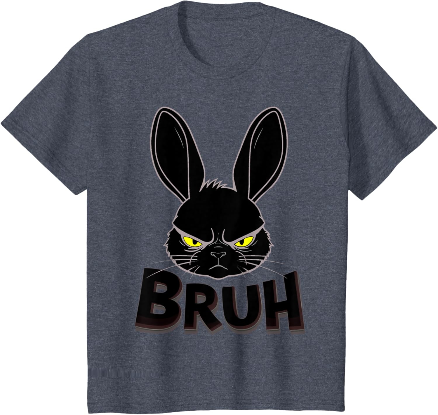 Goth Easter Bunny Face | Bruh easter Bunny Face T-Shirt