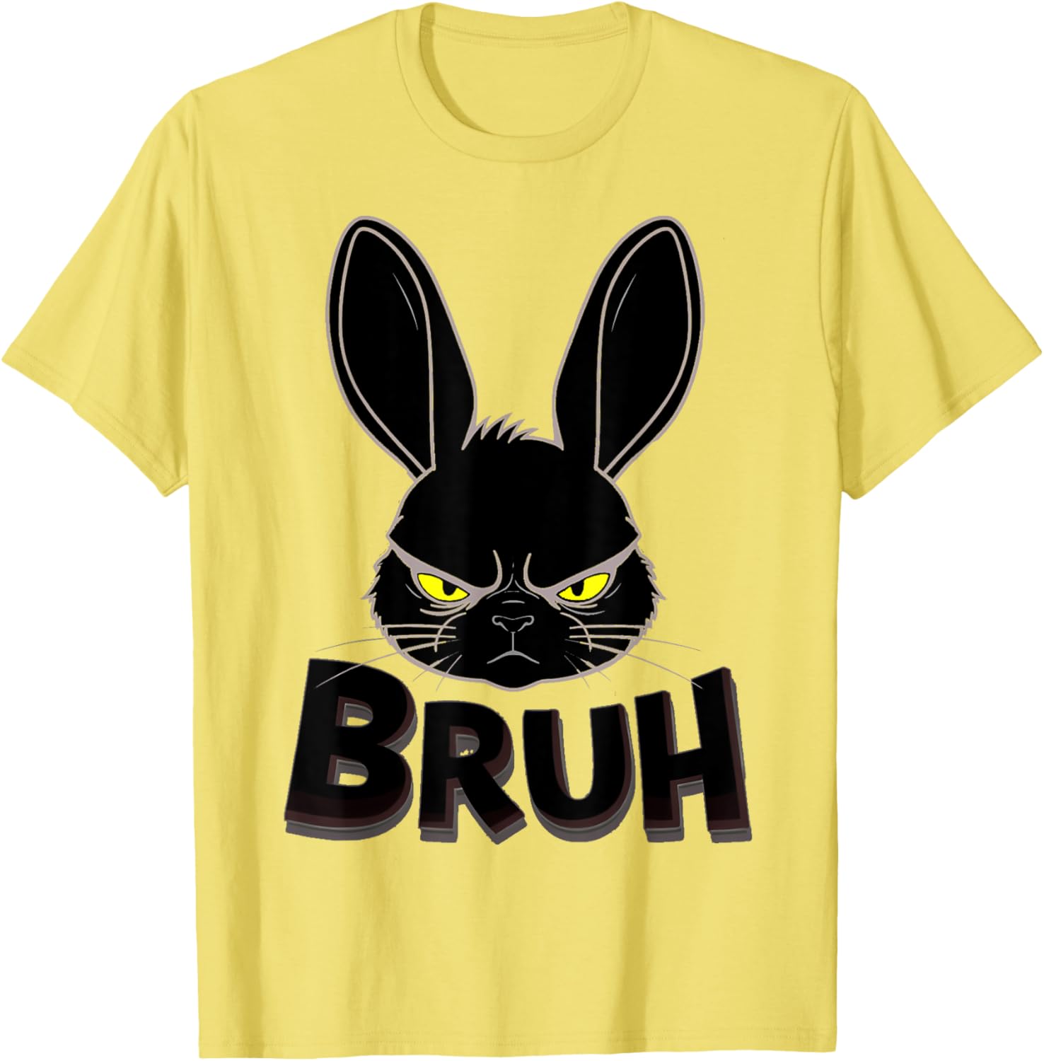 Goth Easter Bunny Face | Bruh easter Bunny Face T-Shirt