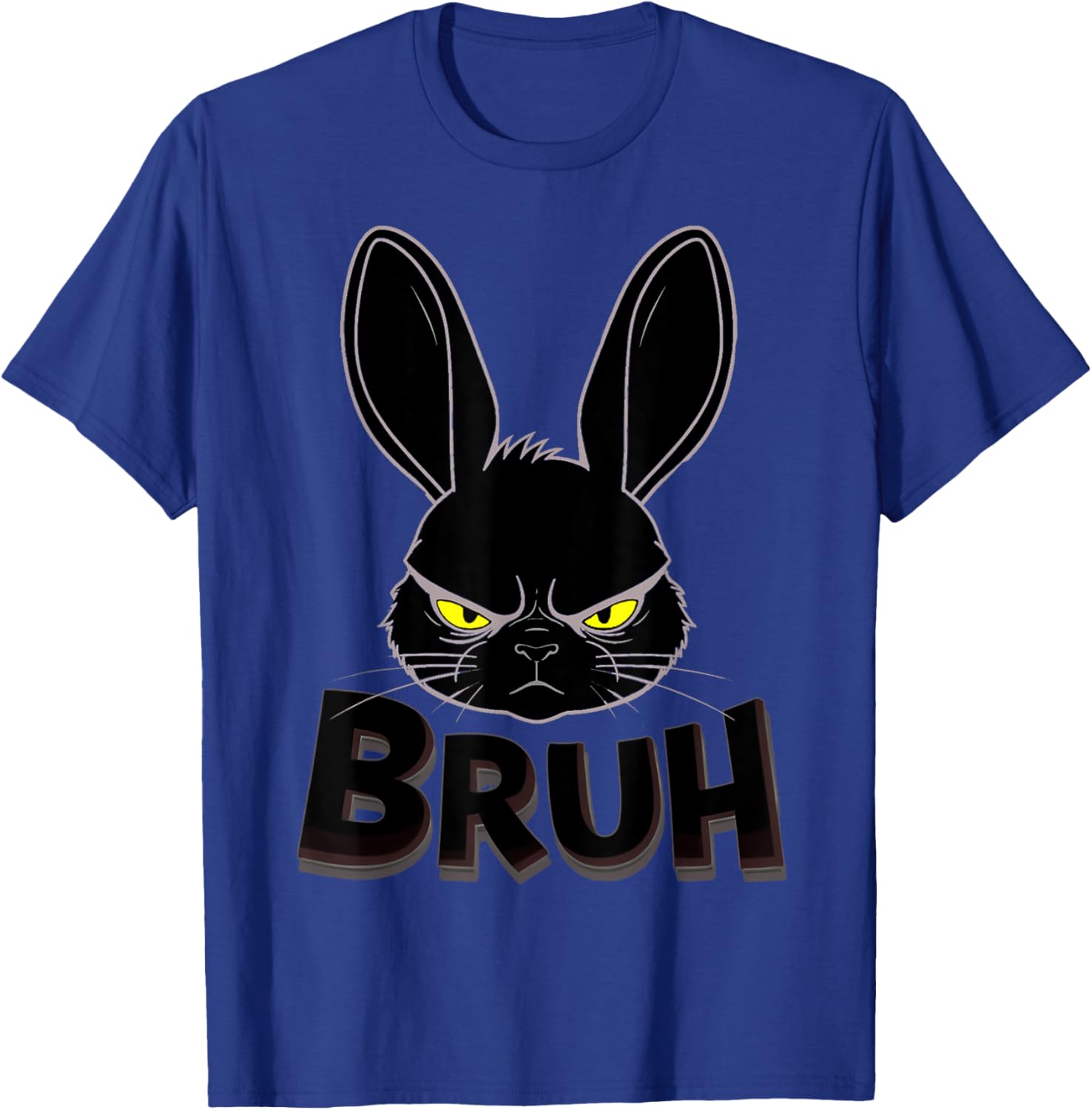 Goth Easter Bunny Face | Bruh easter Bunny Face T-Shirt