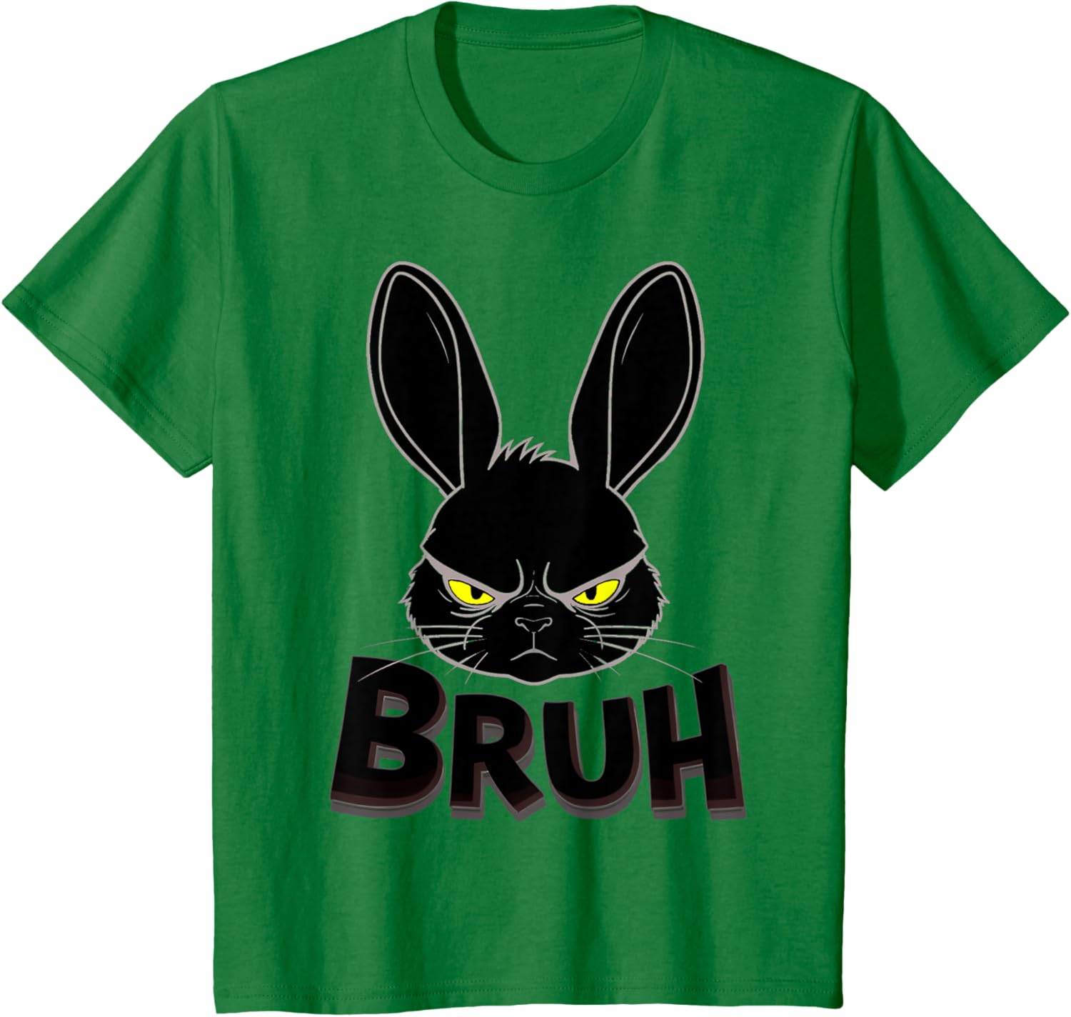 Goth Easter Bunny Face | Bruh easter Bunny Face T-Shirt