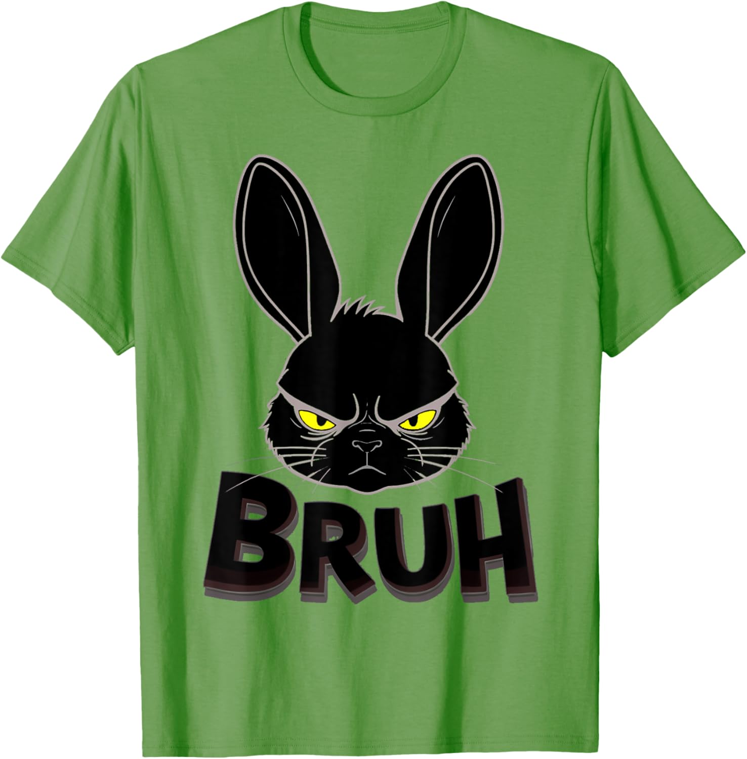 Goth Easter Bunny Face | Bruh easter Bunny Face T-Shirt