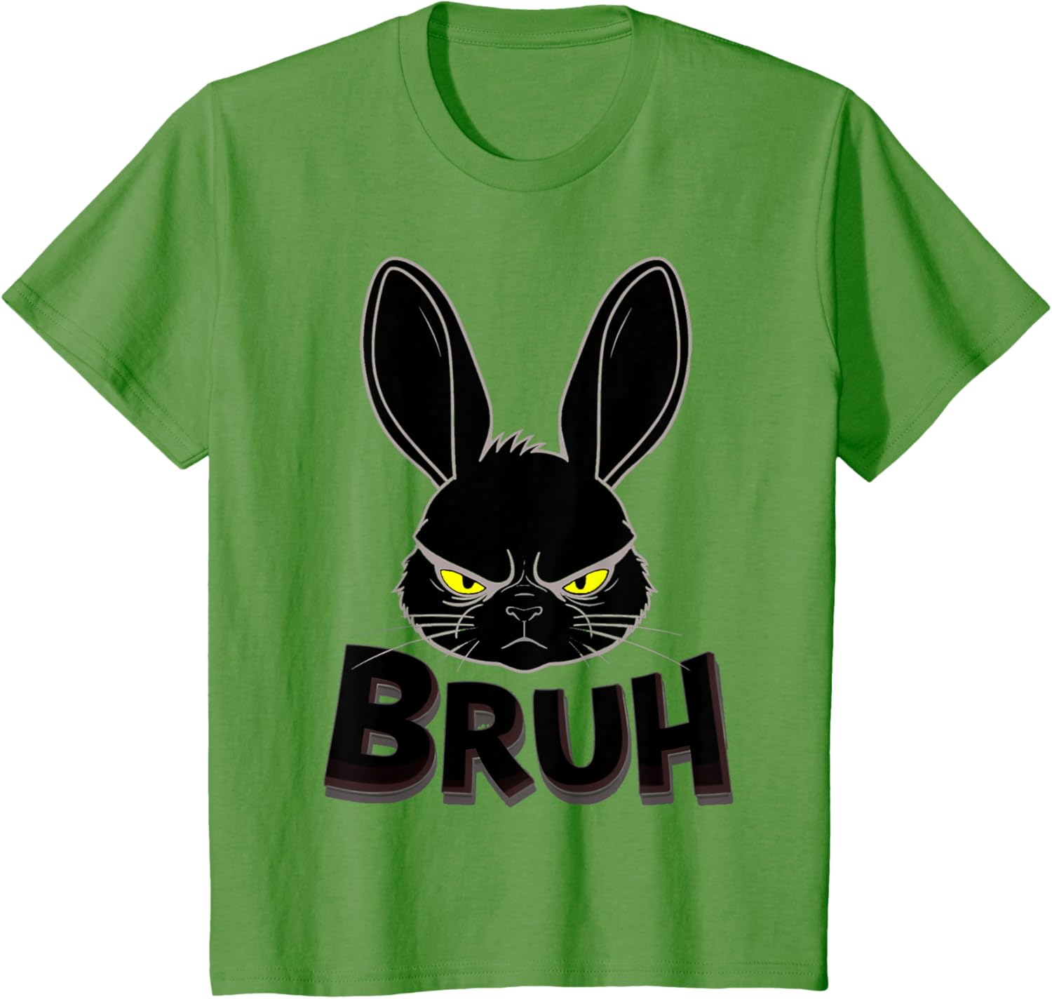 Goth Easter Bunny Face | Bruh easter Bunny Face T-Shirt