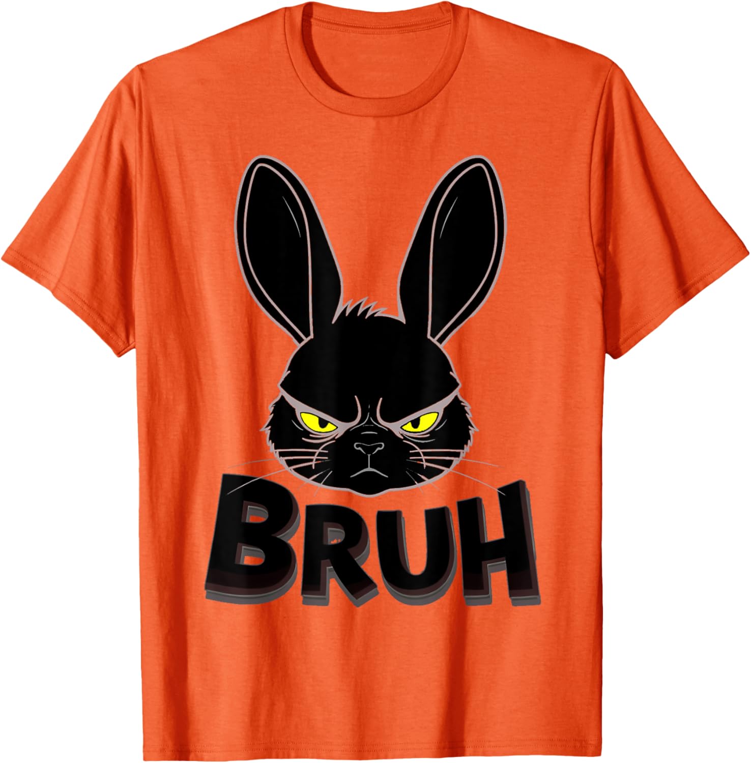 Goth Easter Bunny Face | Bruh easter Bunny Face T-Shirt