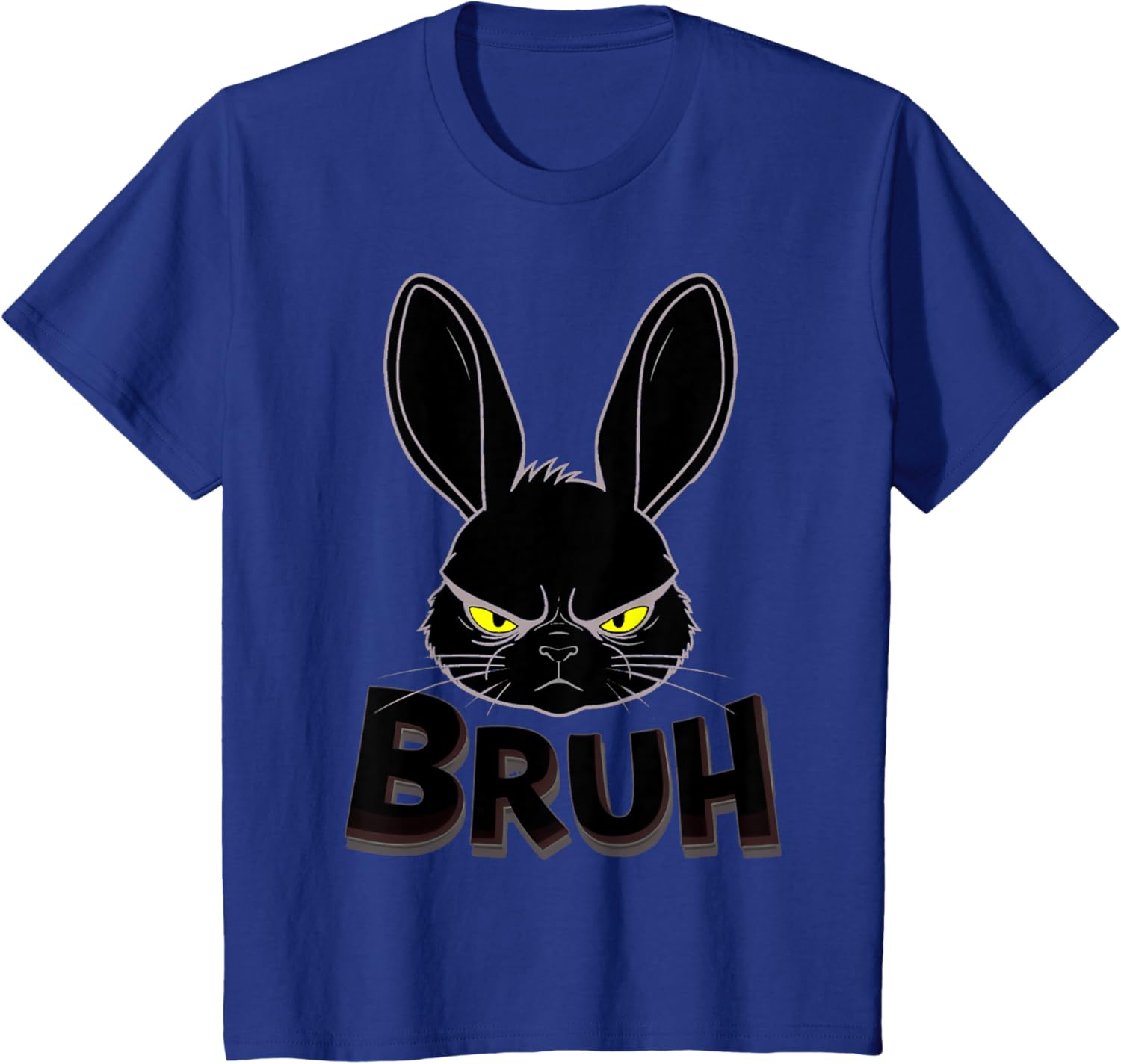 Goth Easter Bunny Face | Bruh easter Bunny Face T-Shirt