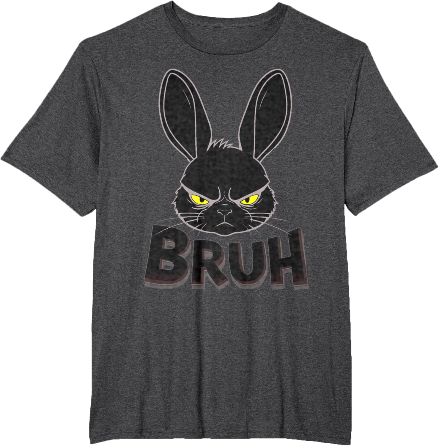 Goth Easter Bunny Face | Bruh easter Bunny Face T-Shirt