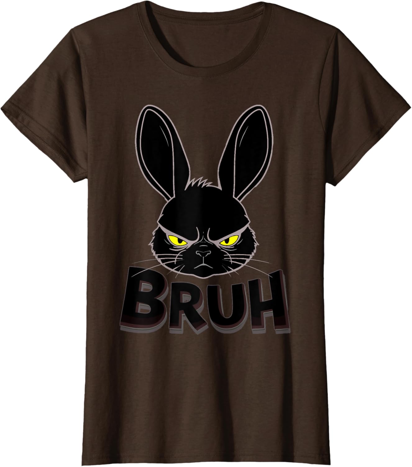 Goth Easter Bunny Face | Bruh easter Bunny Face T-Shirt