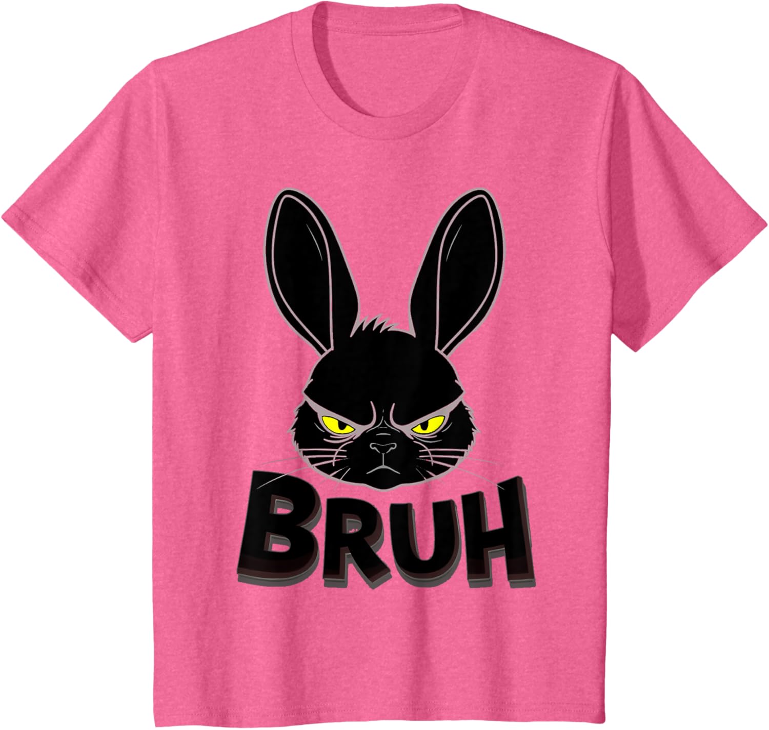 Goth Easter Bunny Face | Bruh easter Bunny Face T-Shirt