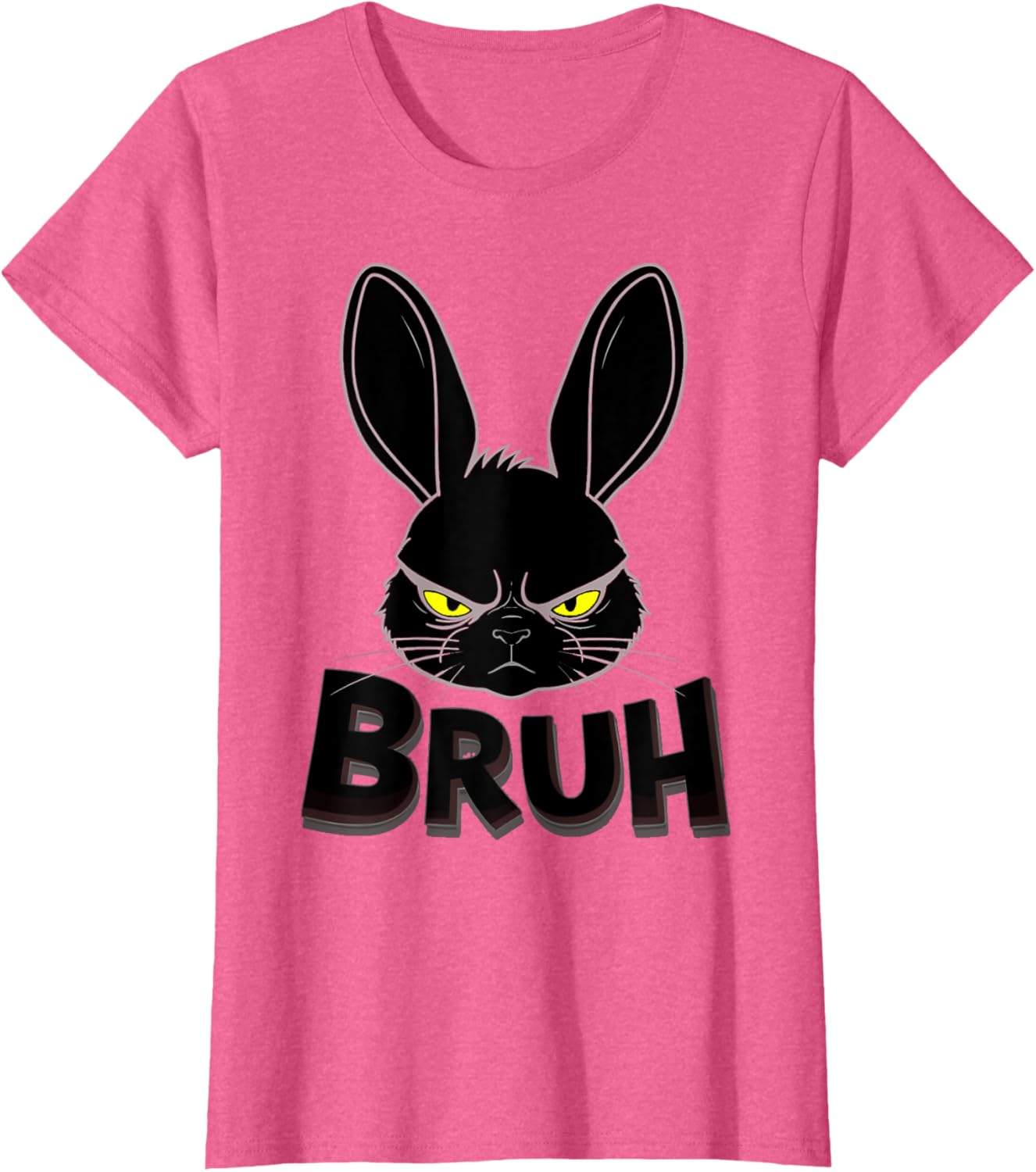 Goth Easter Bunny Face | Bruh easter Bunny Face T-Shirt