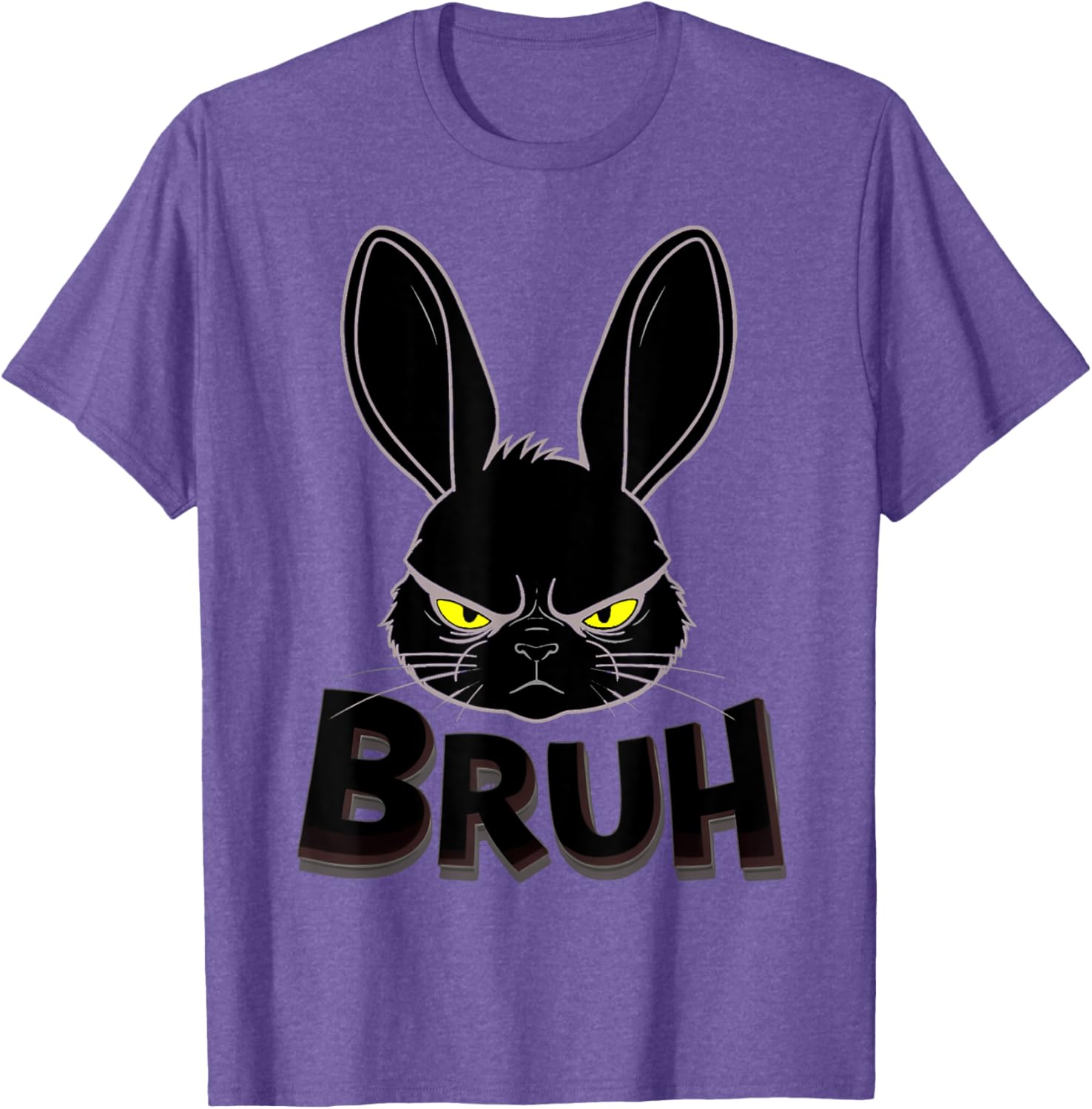 Goth Easter Bunny Face | Bruh easter Bunny Face T-Shirt