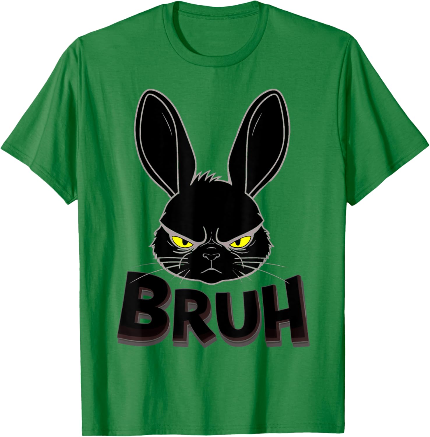 Goth Easter Bunny Face | Bruh easter Bunny Face T-Shirt