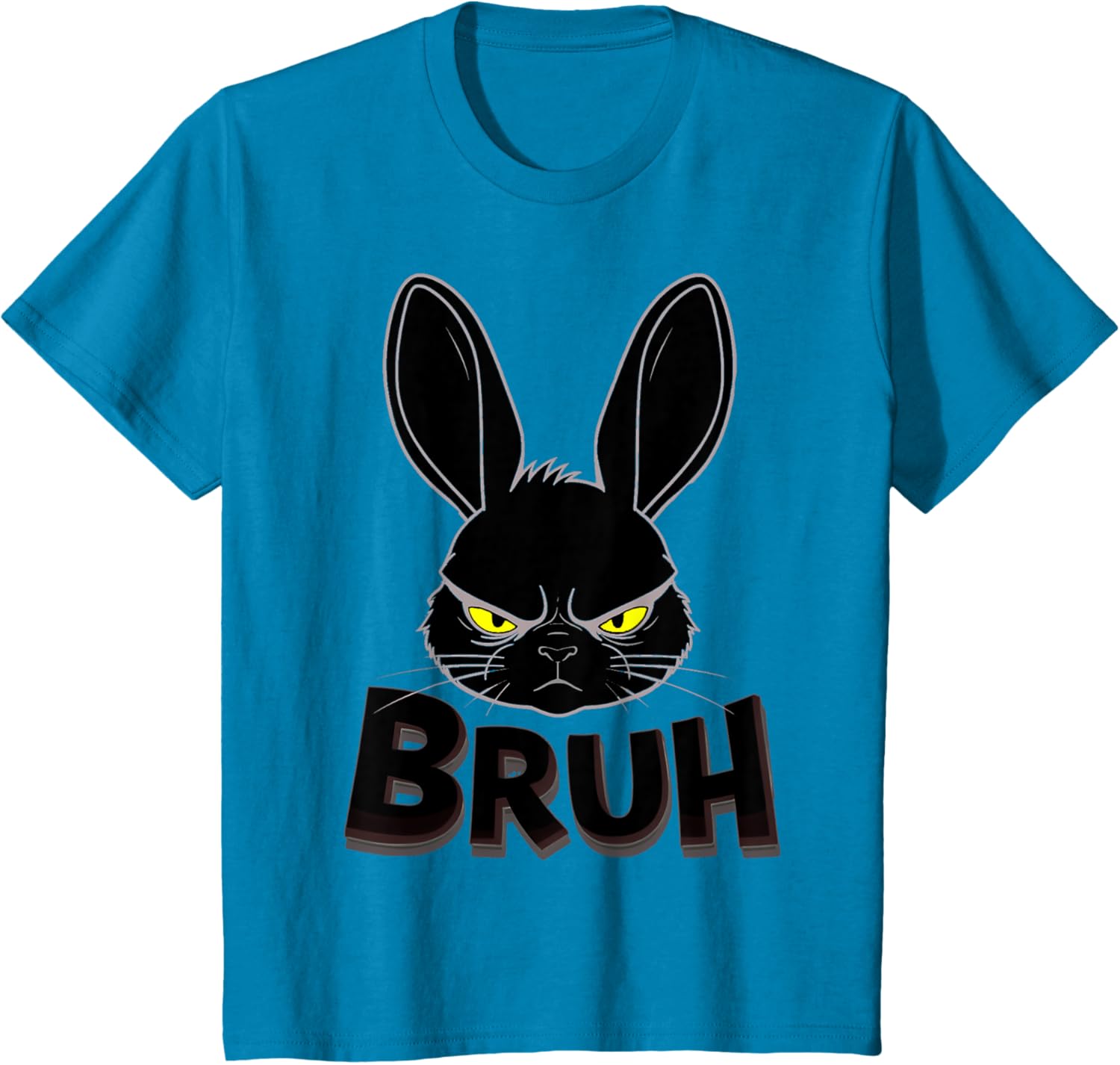 Goth Easter Bunny Face | Bruh easter Bunny Face T-Shirt