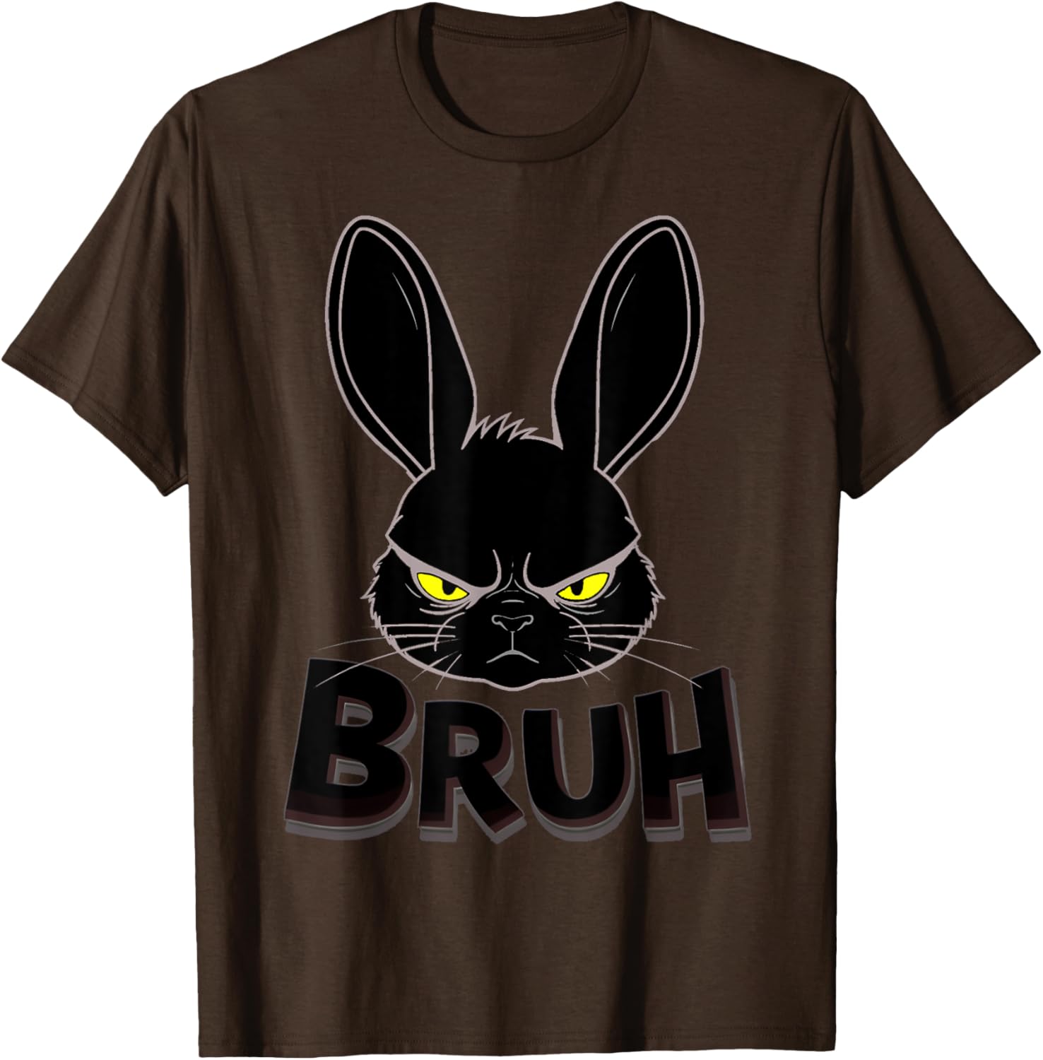 Goth Easter Bunny Face | Bruh easter Bunny Face T-Shirt