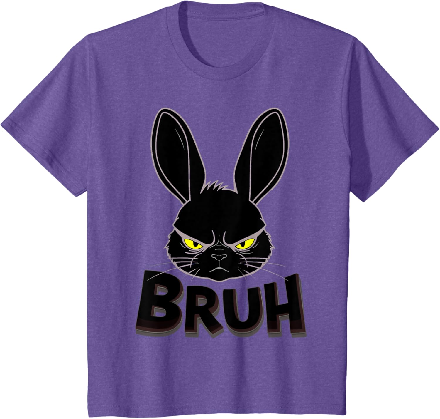 Goth Easter Bunny Face | Bruh easter Bunny Face T-Shirt