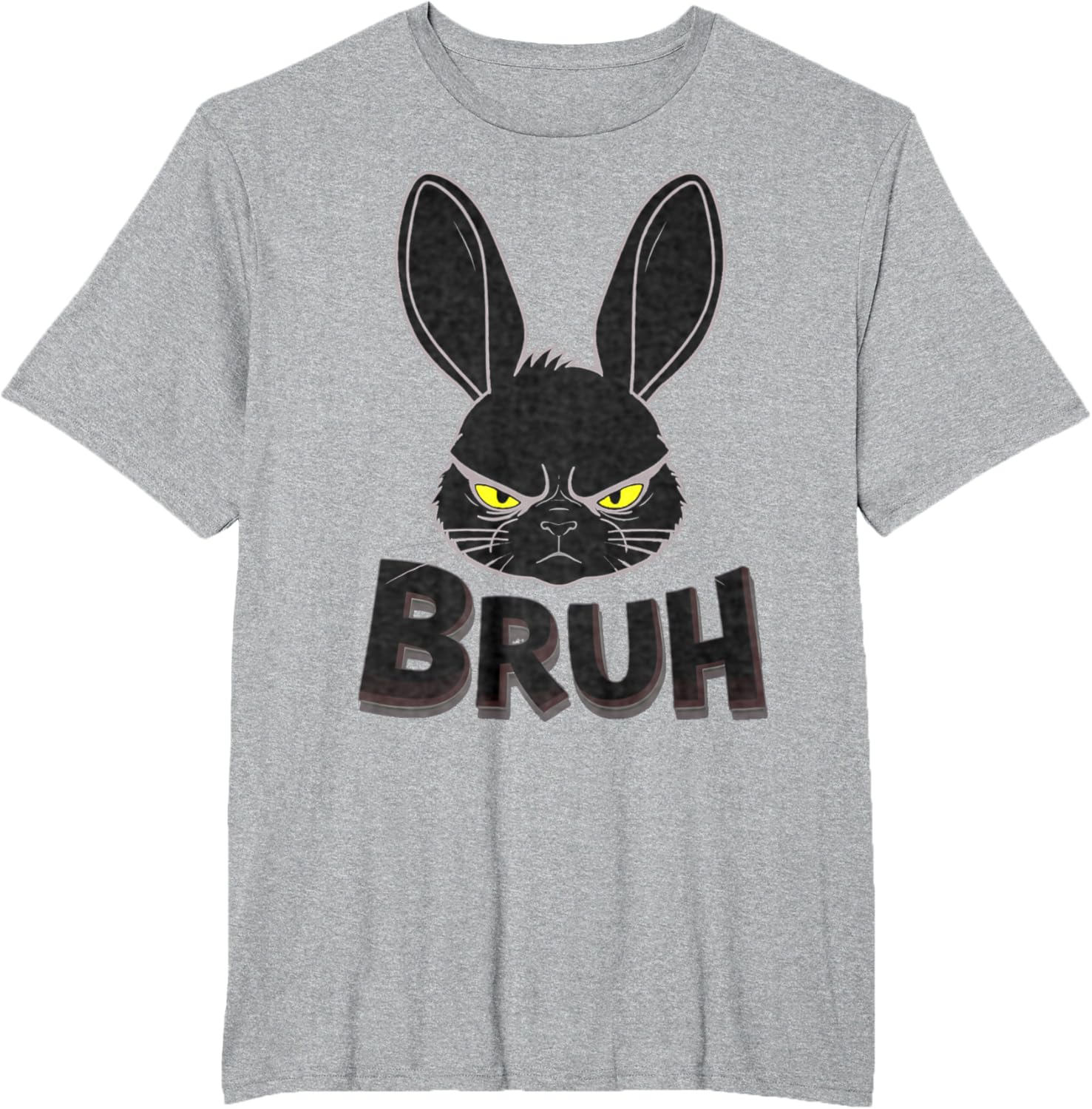 Goth Easter Bunny Face | Bruh easter Bunny Face T-Shirt