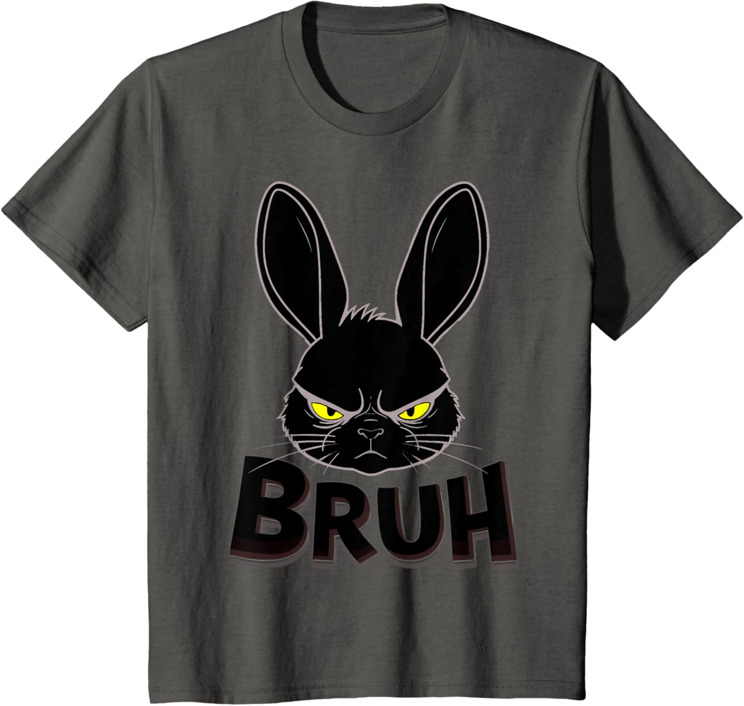 Goth Easter Bunny Face | Bruh easter Bunny Face T-Shirt