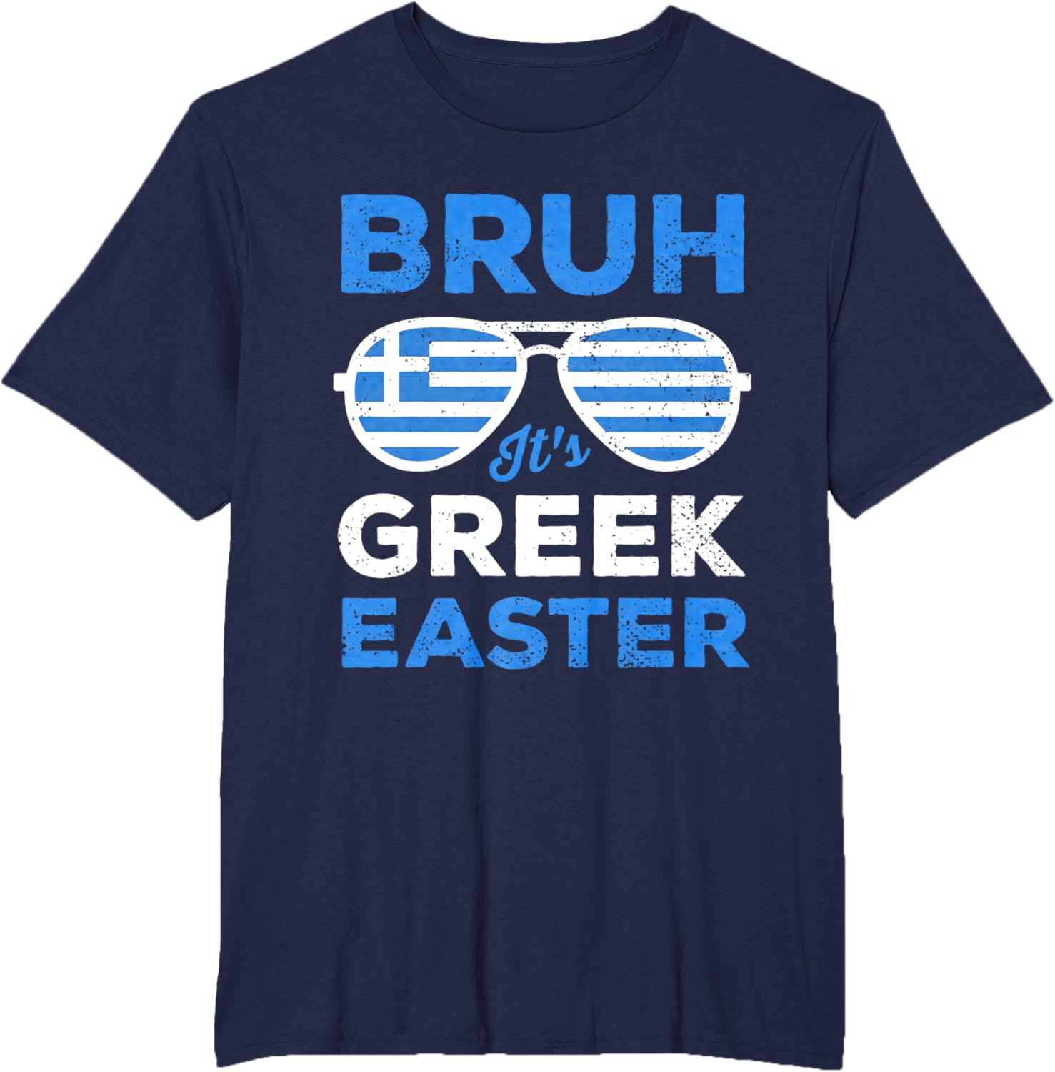 Greek Easter Bruh Funny Retro Sunglasses Greek Easter Boys T-Shirt