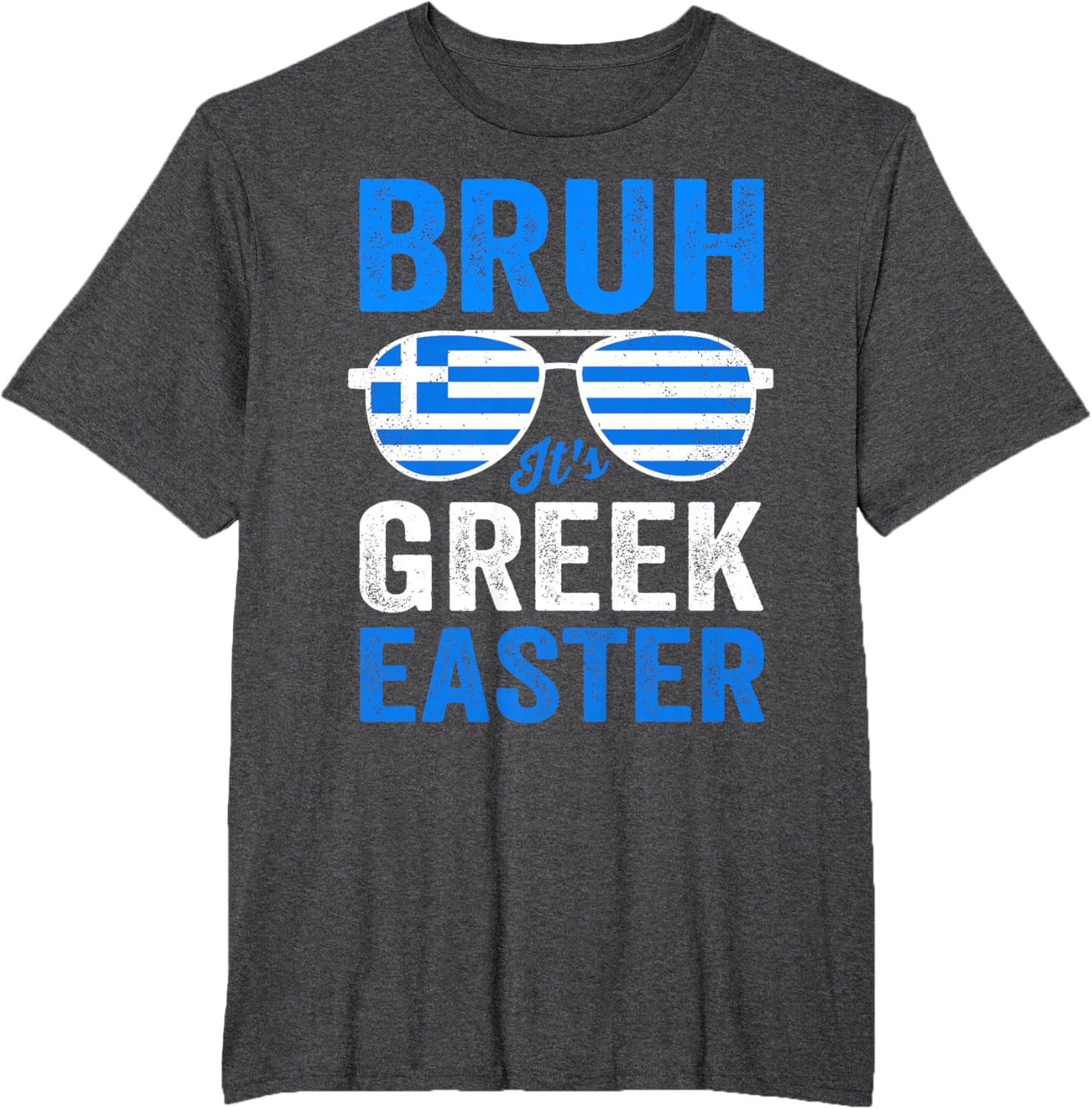 Greek Easter Bruh Funny Retro Sunglasses Greek Easter Boys T-Shirt