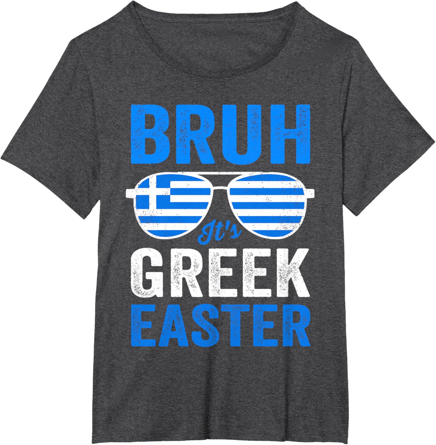 Greek Easter Bruh Funny Retro Sunglasses Greek Easter Boys T-Shirt