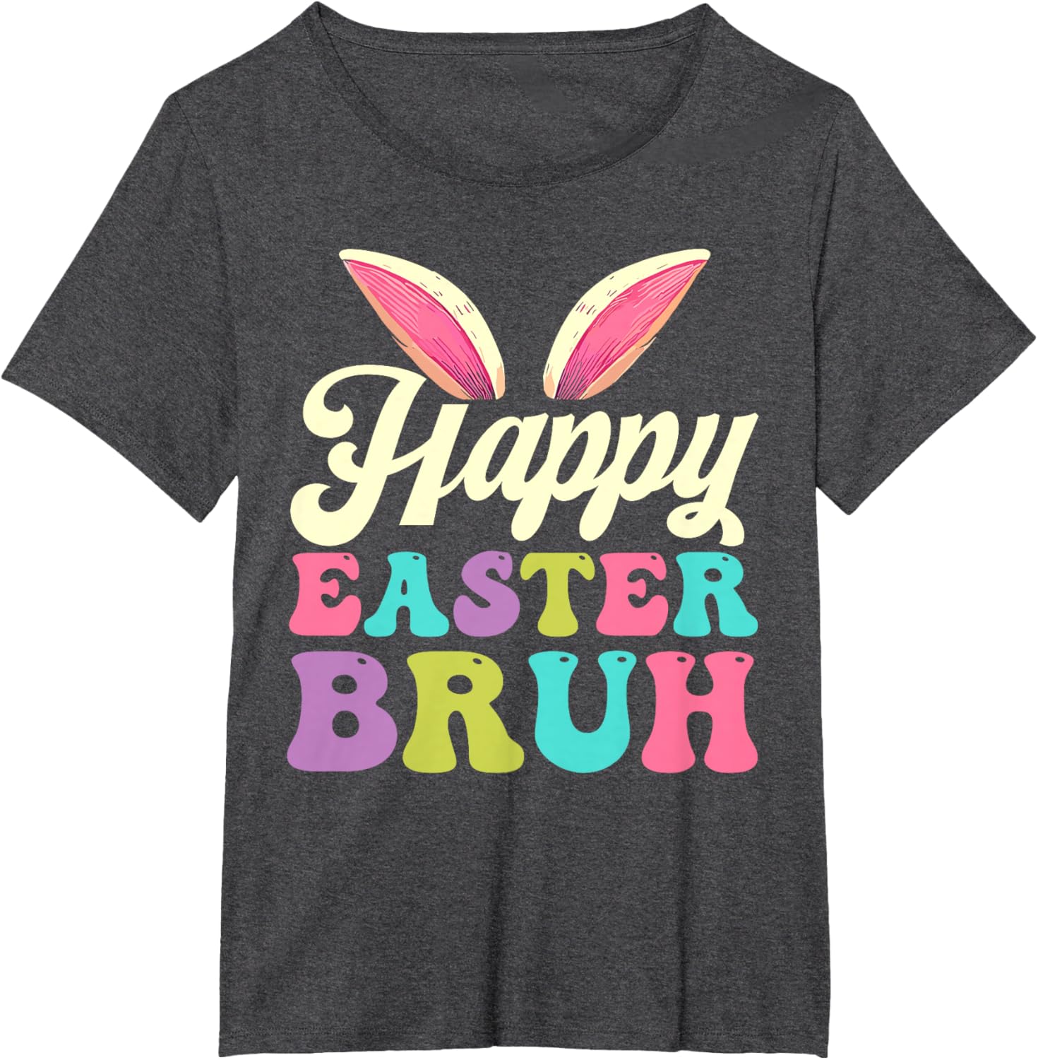 Groovy Happy Easter Bruh Bunny Rabbit Easter Day 2025 T-Shirt