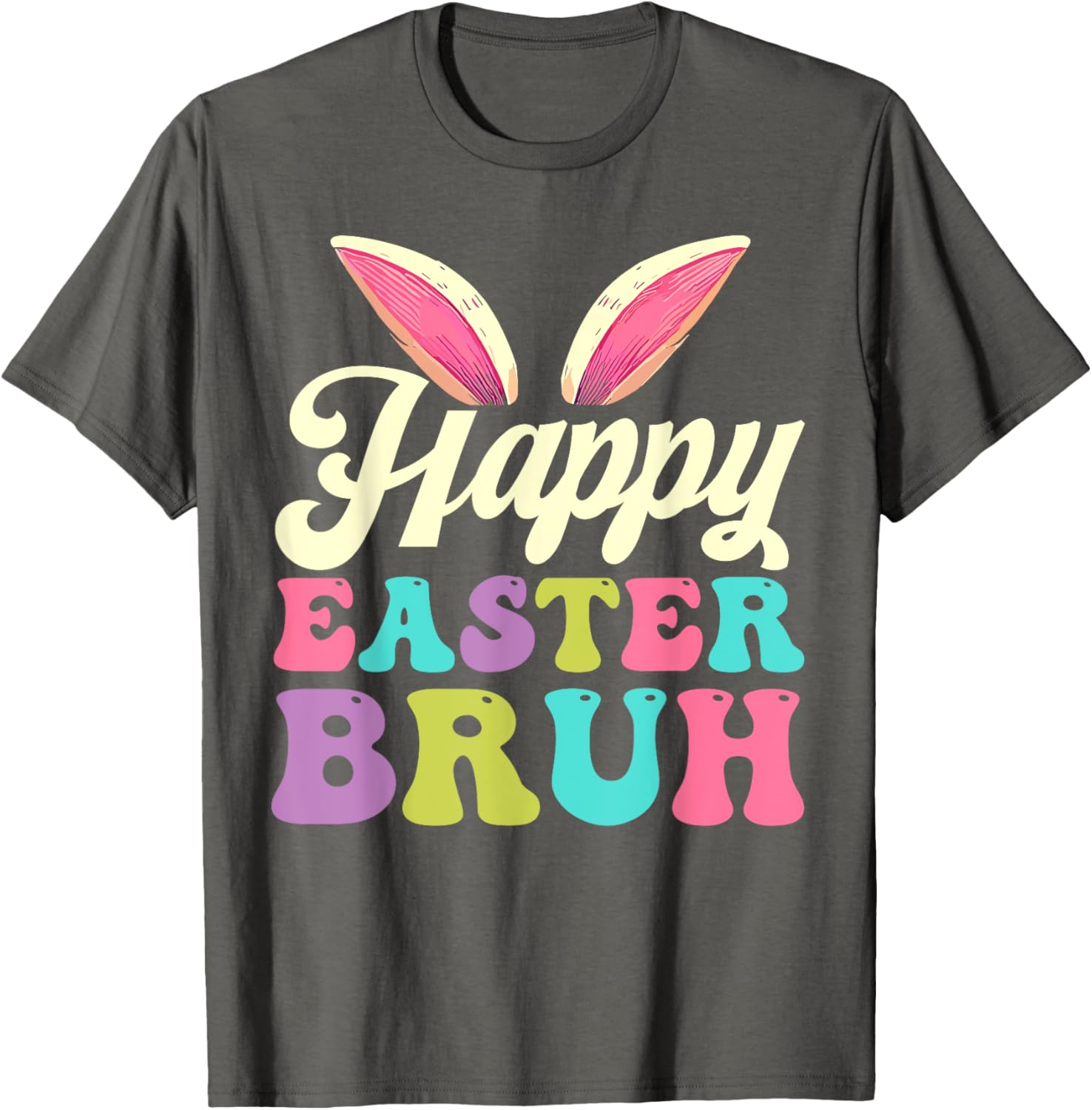 Groovy Happy Easter Bruh Bunny Rabbit Easter Day 2025 T-Shirt