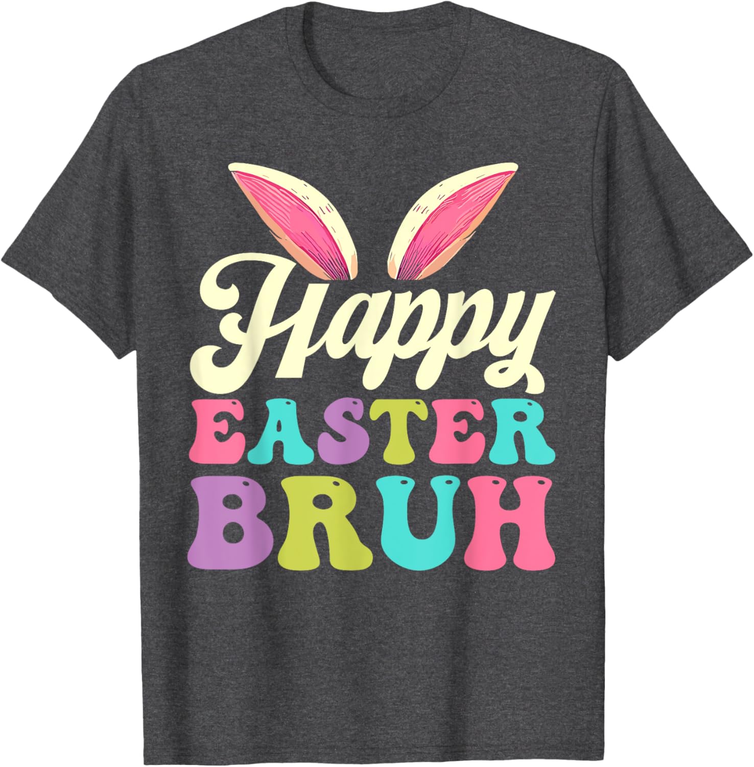 Groovy Happy Easter Bruh Bunny Rabbit Easter Day 2025 T-Shirt