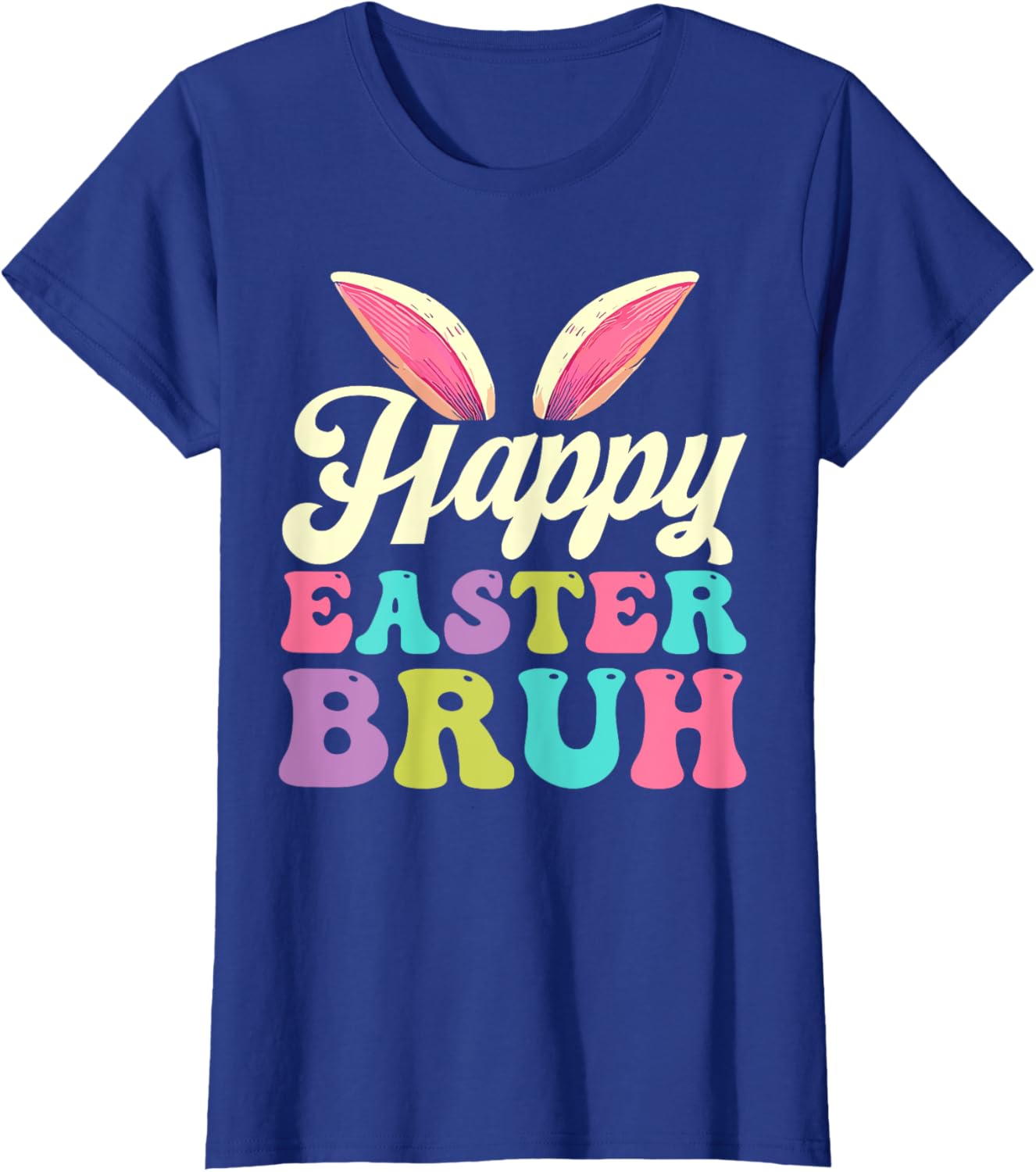 Groovy Happy Easter Bruh Bunny Rabbit Easter Day 2025 T-Shirt